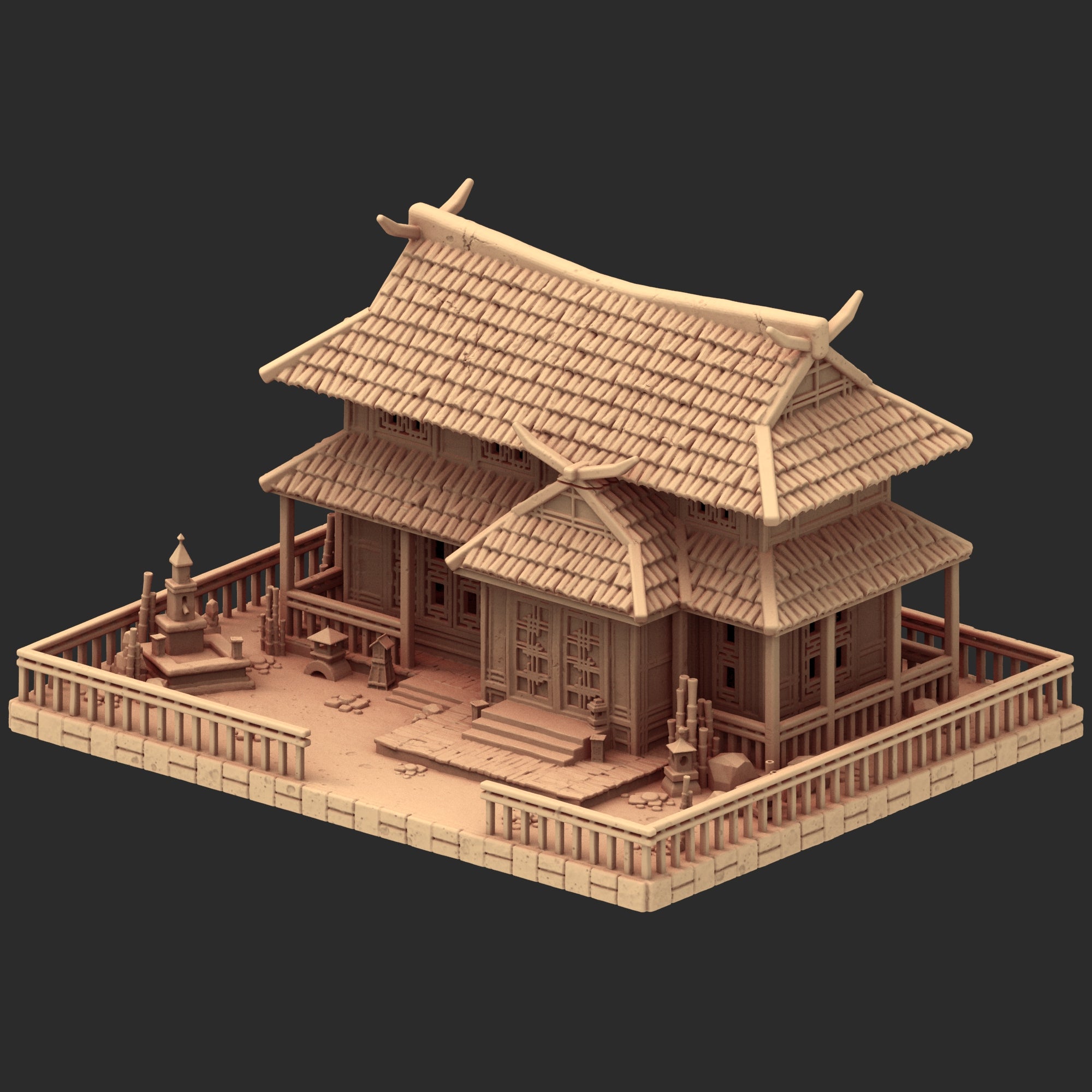 Stylized Japanese architecture - Part 3 - x8 Buildings