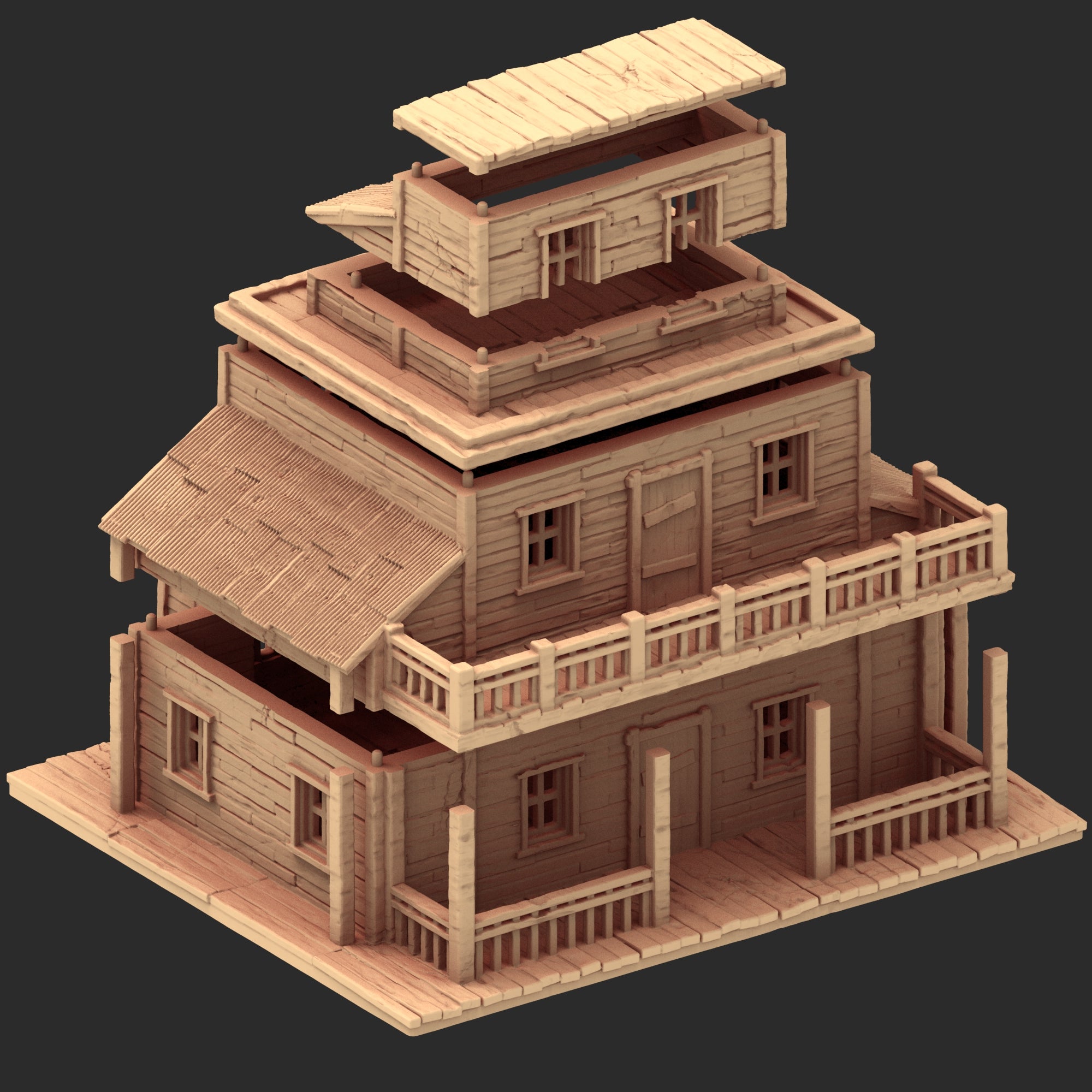 Wild West - Small town Part 2 - x13 Buildings