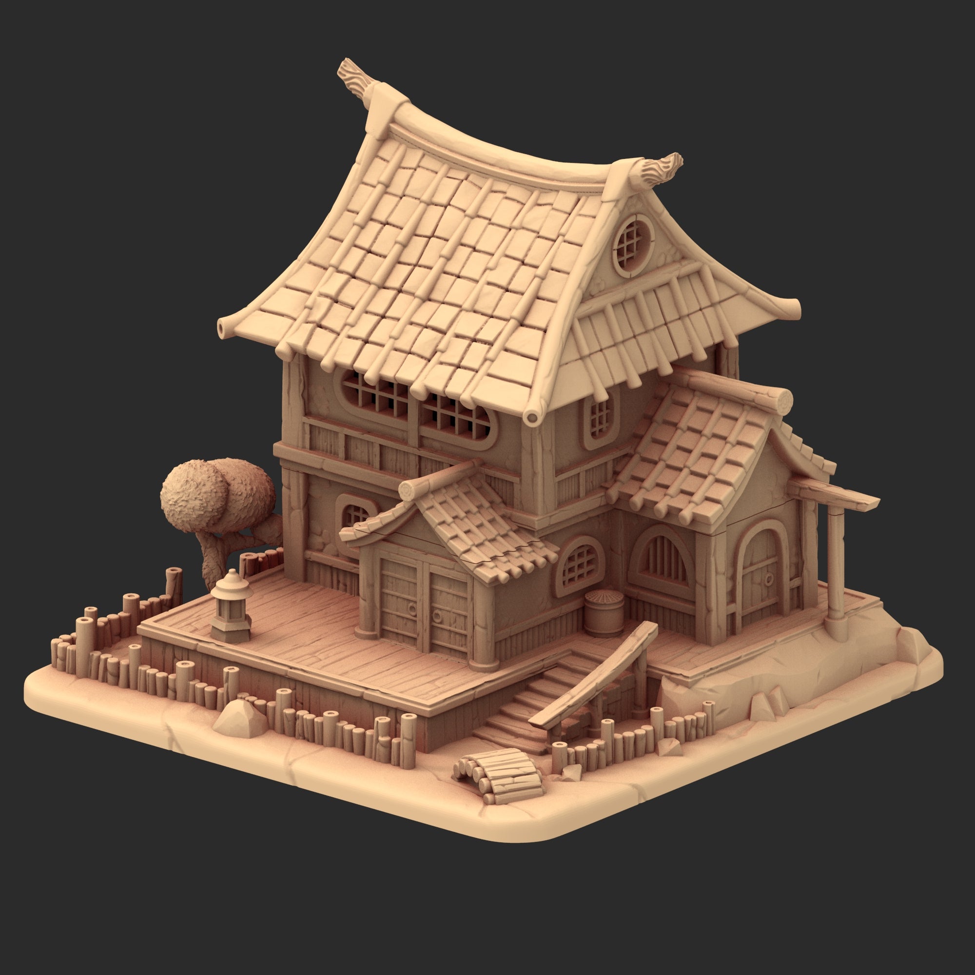 Stylized Japanese architecture - Part 3 - x8 Buildings
