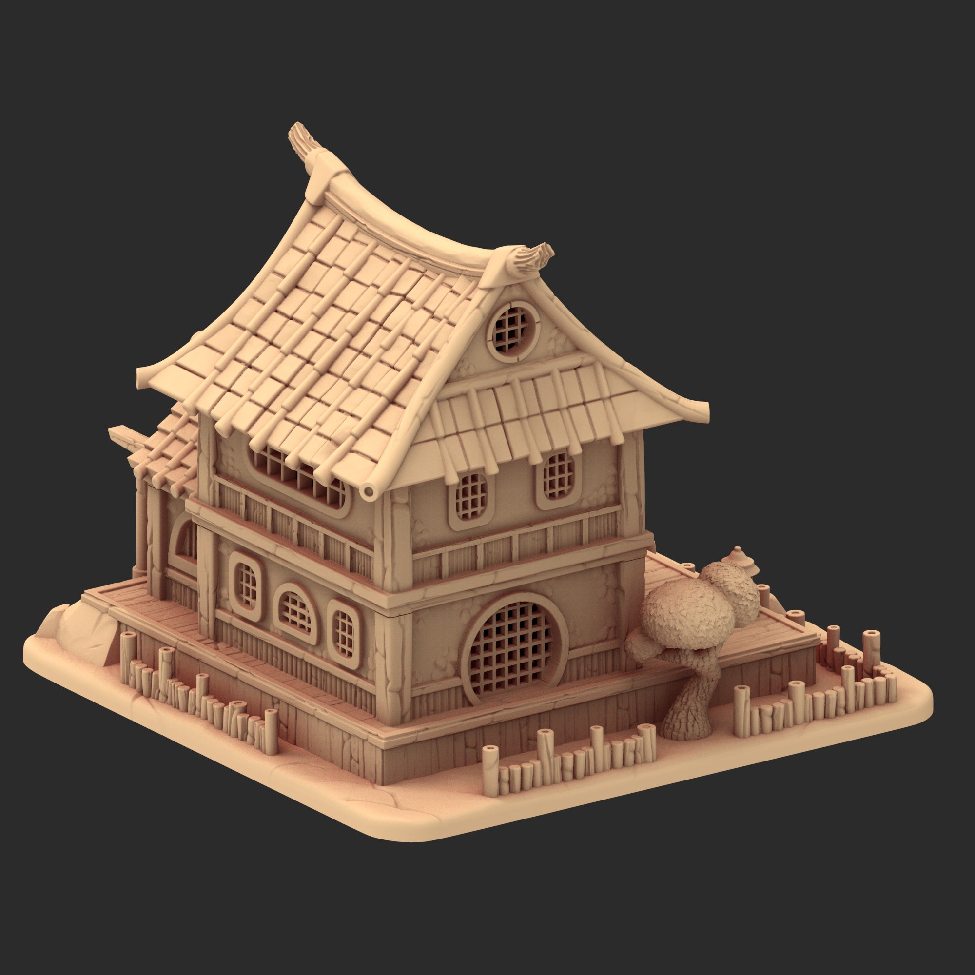 Stylized Japanese architecture - Part 3 - x8 Buildings