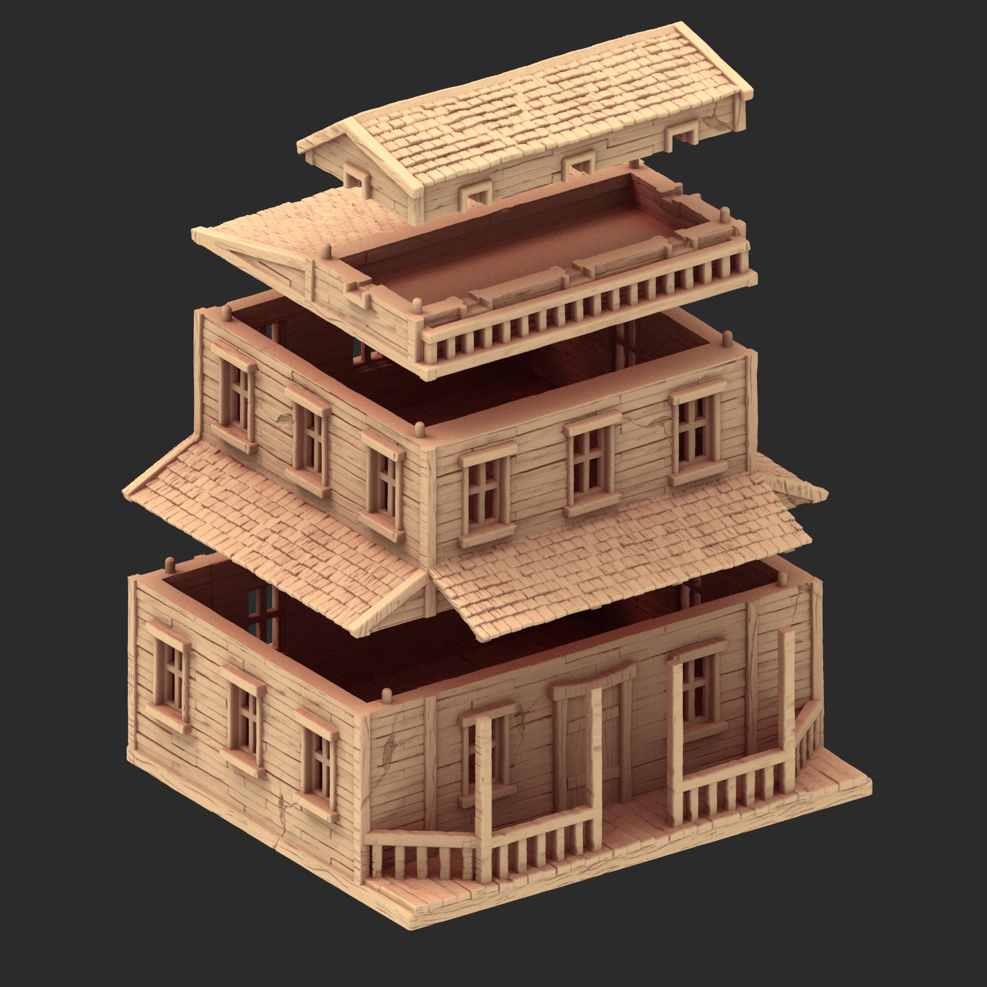 Wild West - Small town Part 2 - x13 Buildings