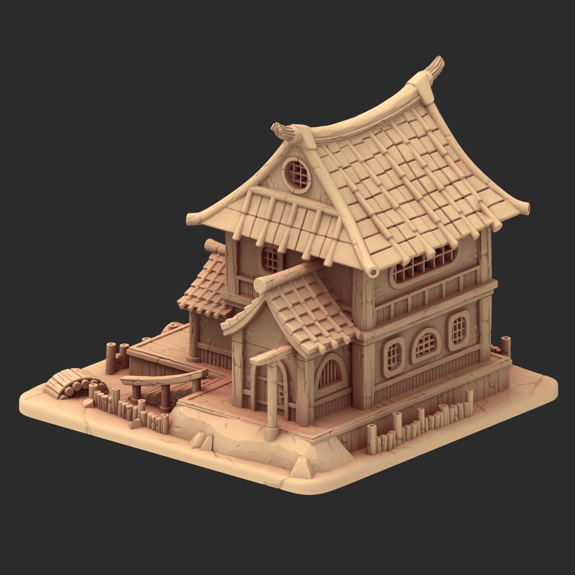 Stylized Japanese architecture - Part 3 - x8 Buildings