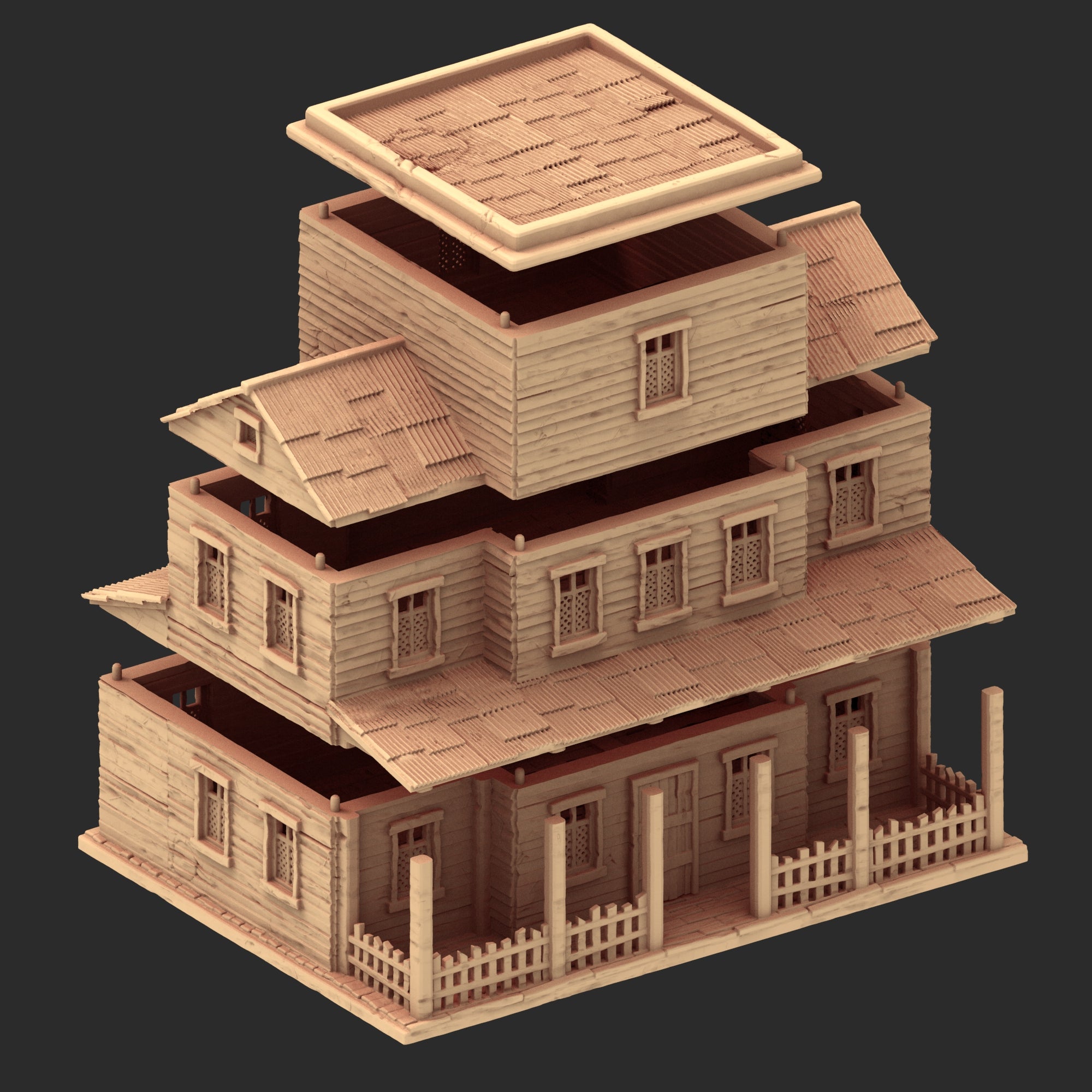 Wild West - Small town Part 2 - x13 Buildings