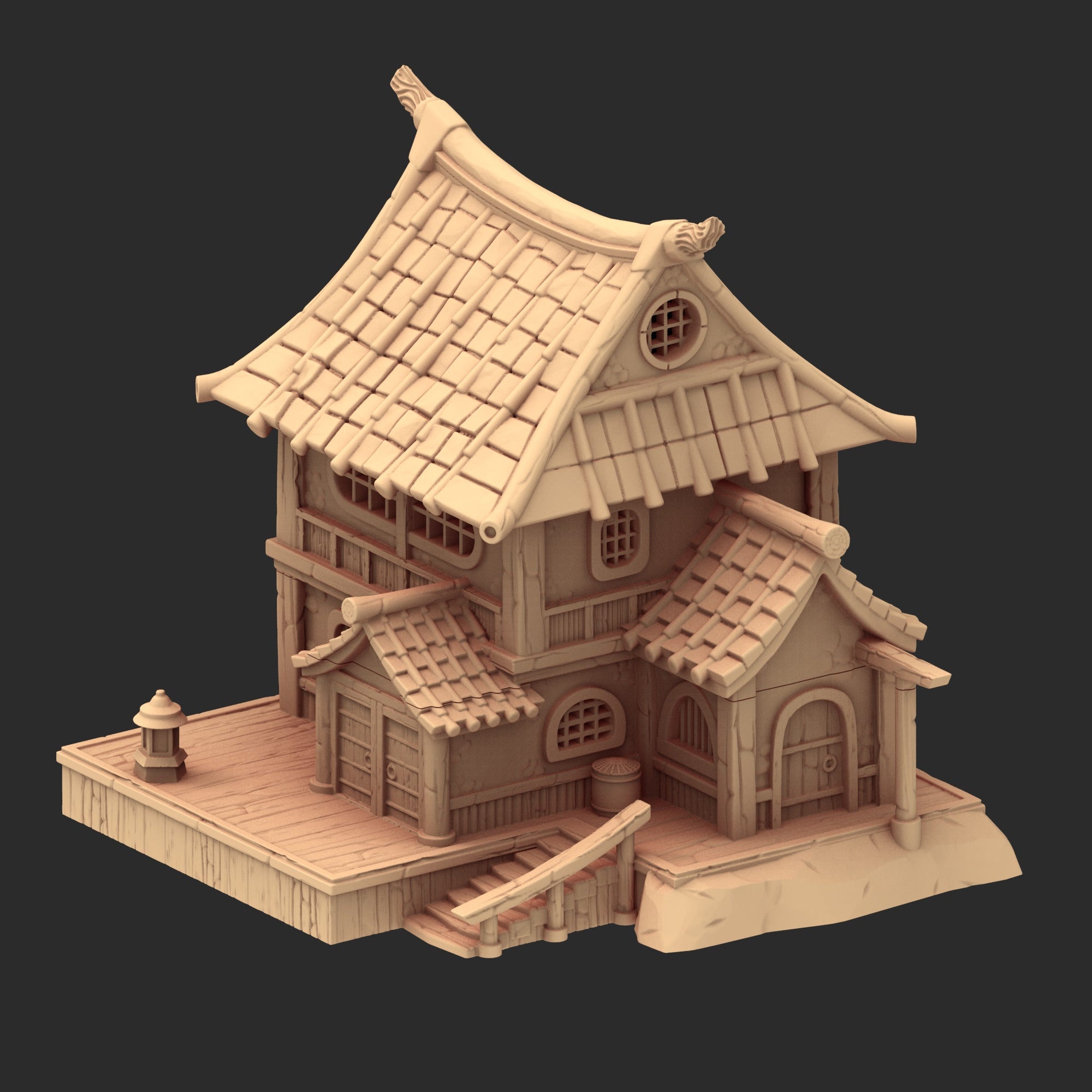 Stylized Japanese architecture - Part 3 - x8 Buildings