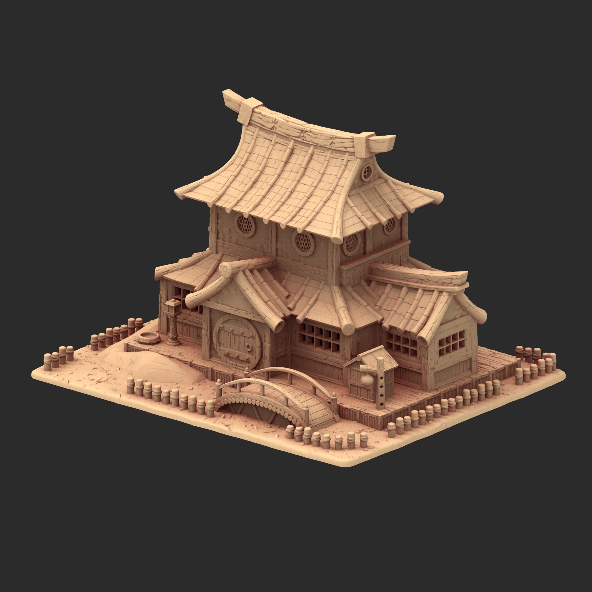 Stylized Japanese architecture - Part 3 - x8 Buildings