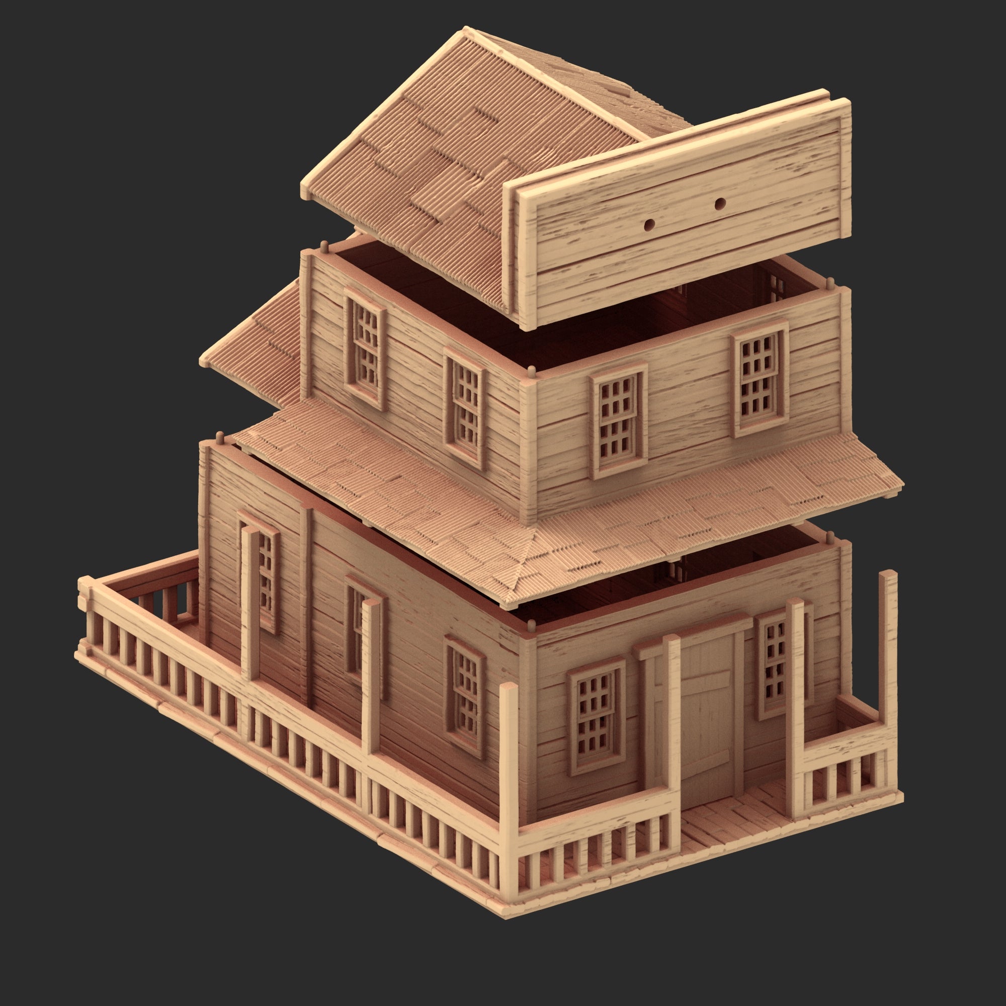 Wild West - Small town Part 2 - x13 Buildings