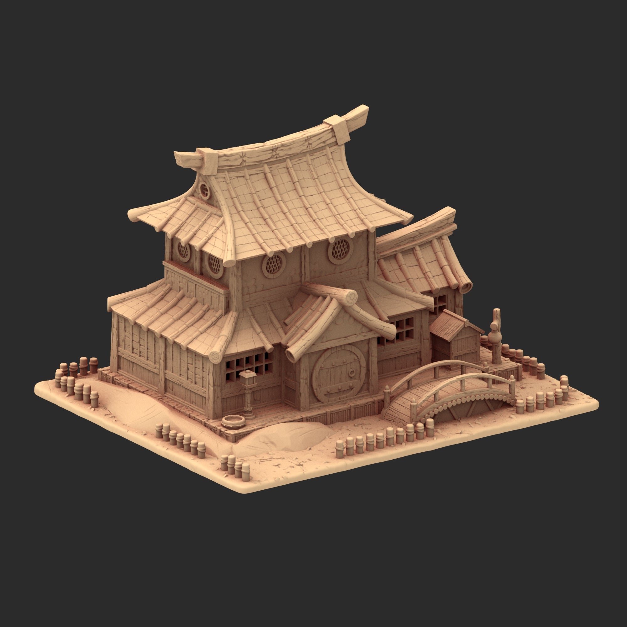 Stylized Japanese architecture - Part 3 - x8 Buildings