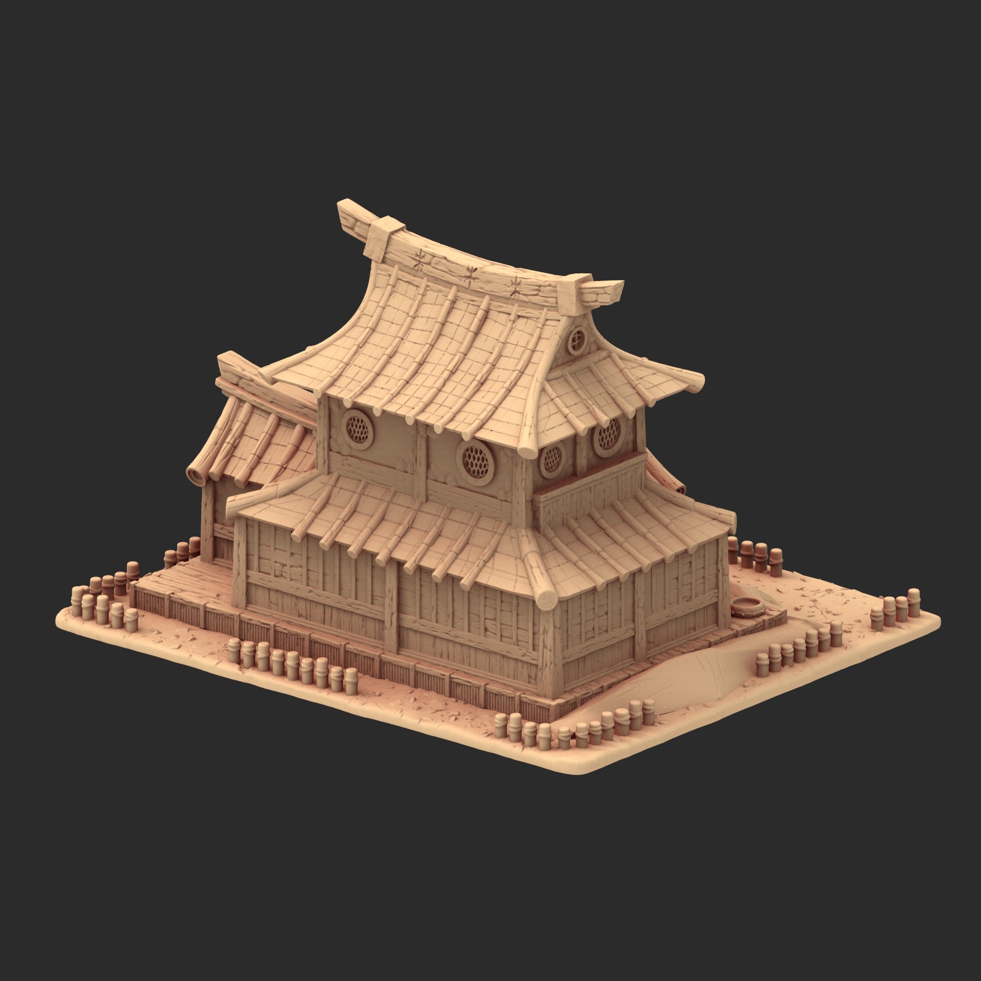 Stylized Japanese architecture - Part 3 - x8 Buildings