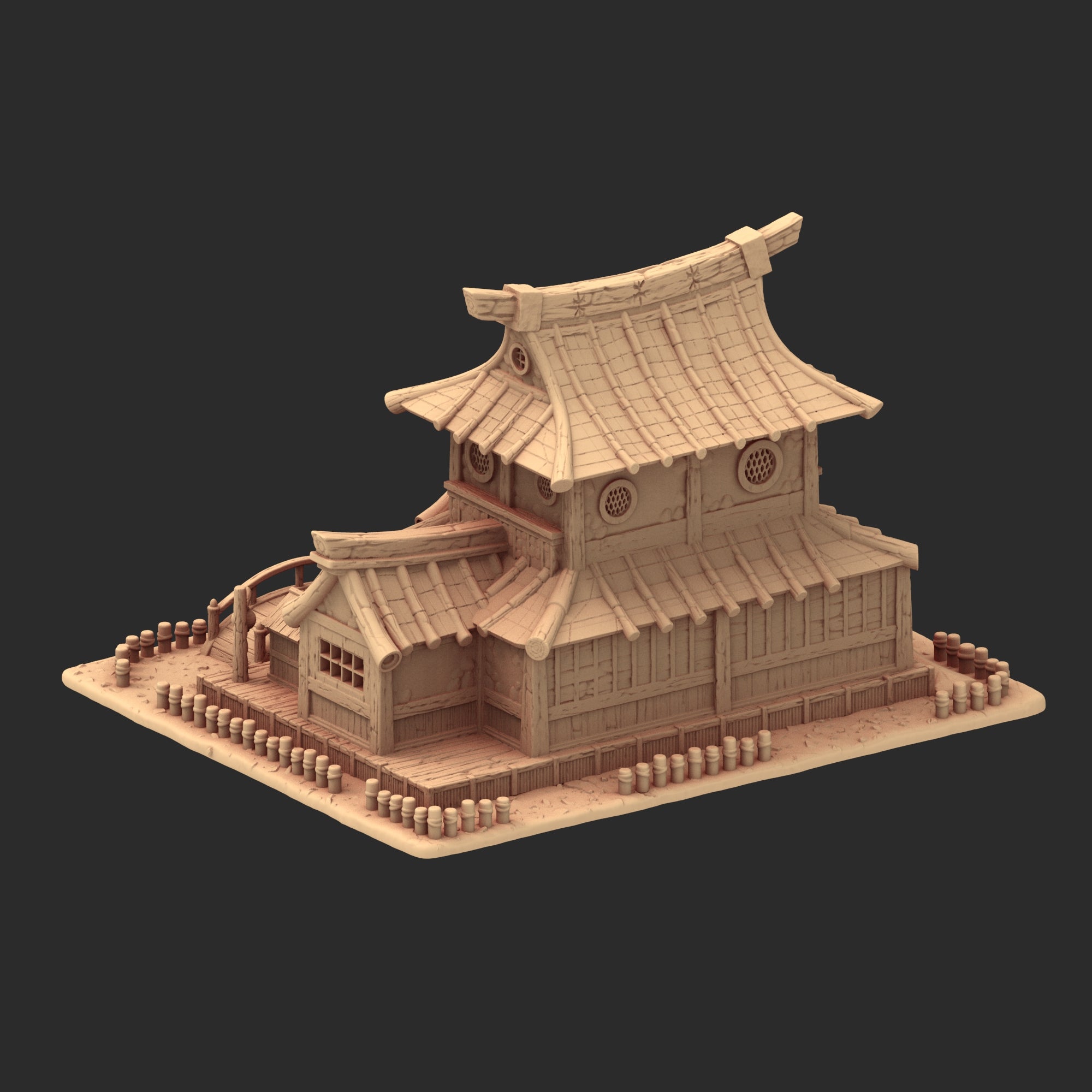 Stylized Japanese architecture - Part 3 - x8 Buildings