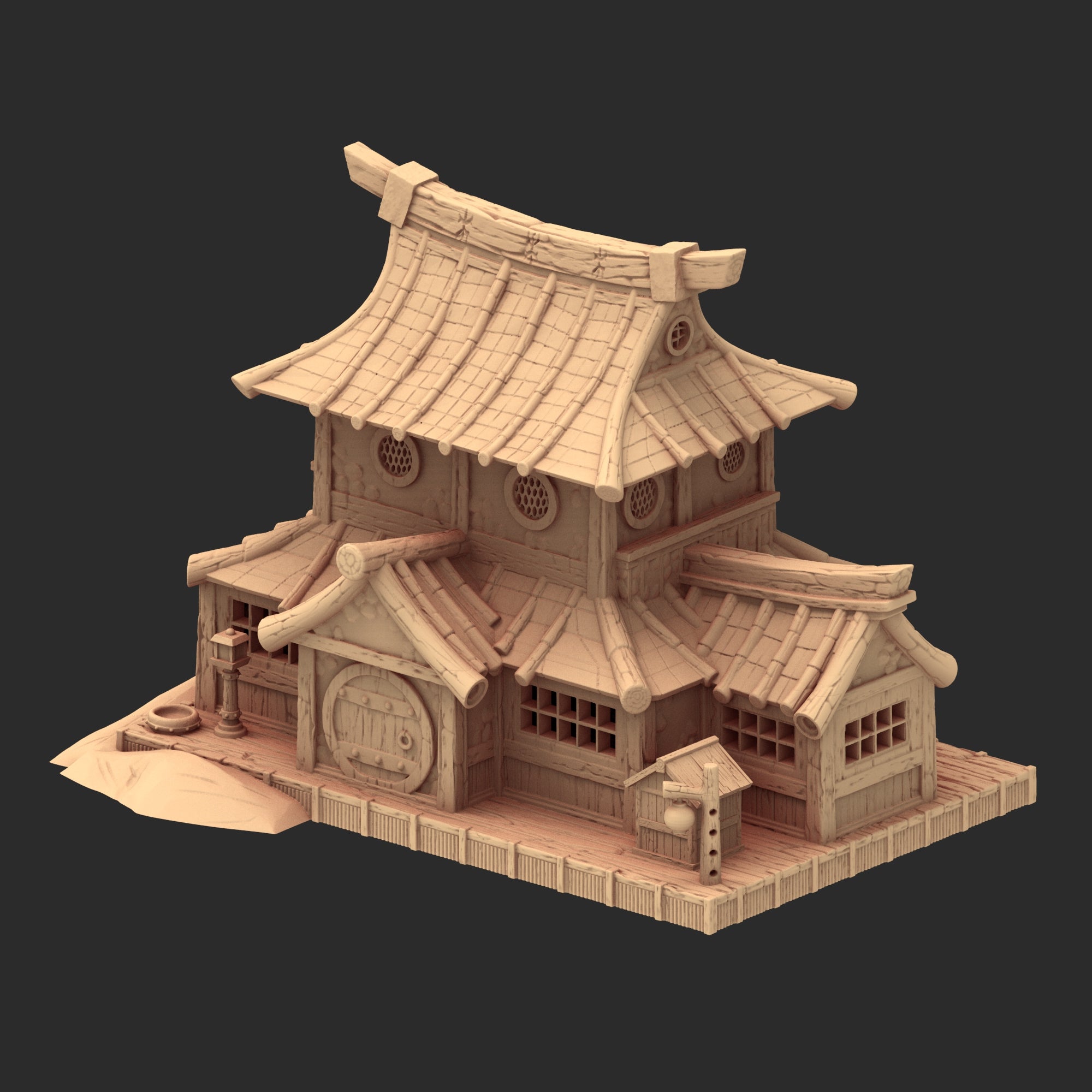 Stylized Japanese architecture - Part 3 - x8 Buildings