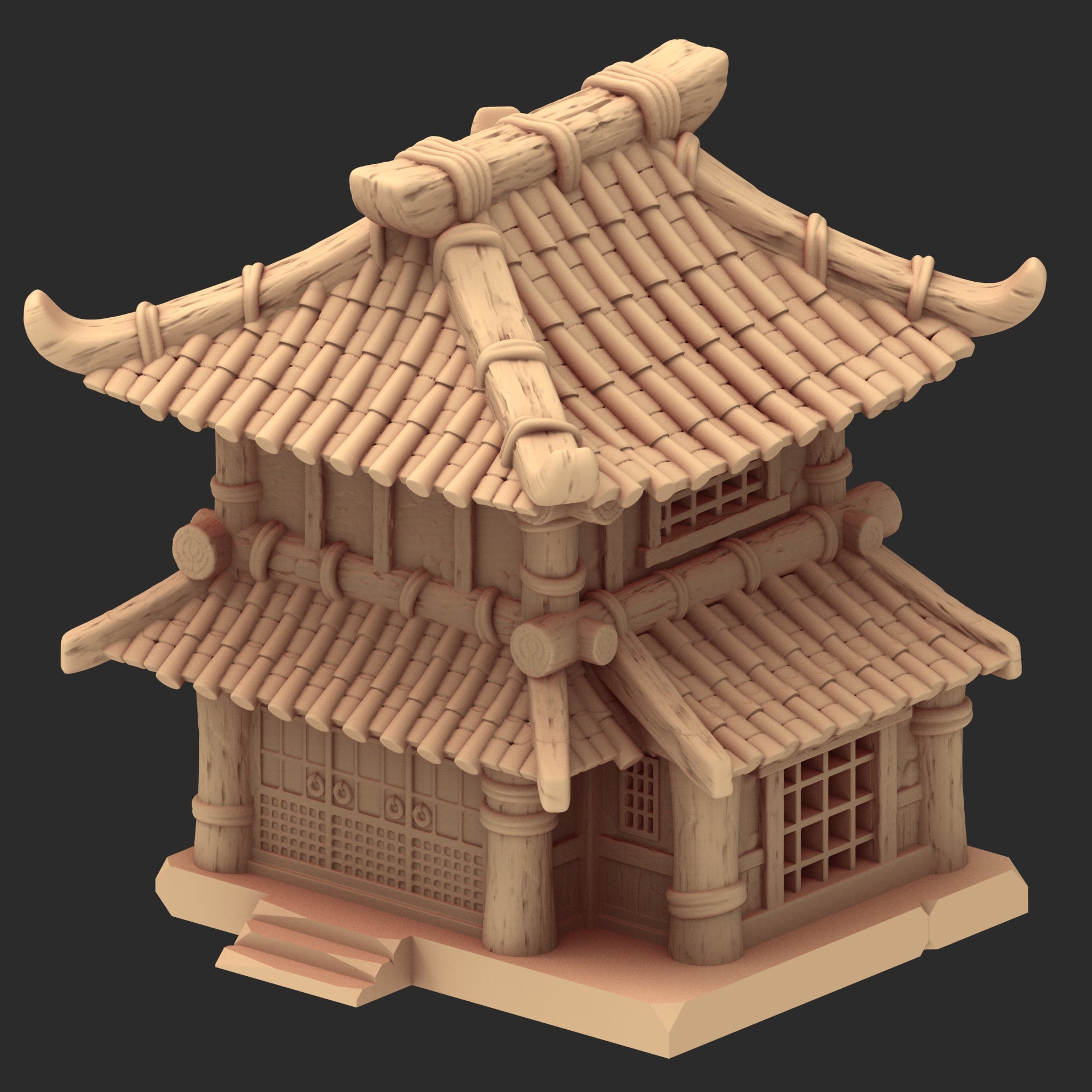 Stylized Japanese architecture - Part 3 - x8 Buildings