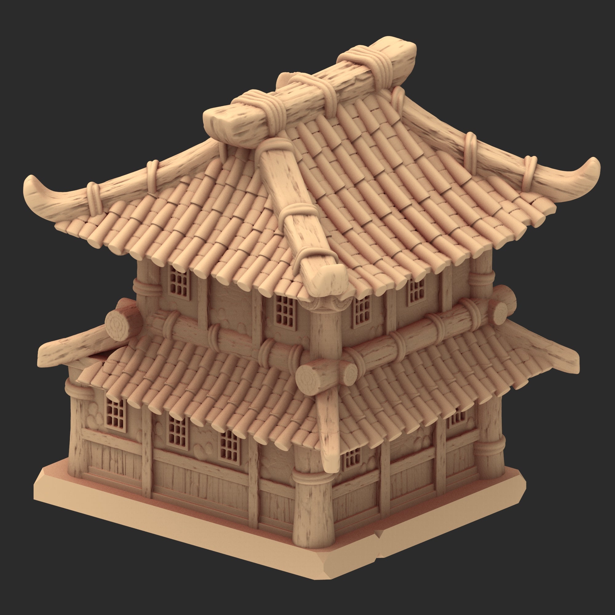 Stylized Japanese architecture - Part 3 - x8 Buildings