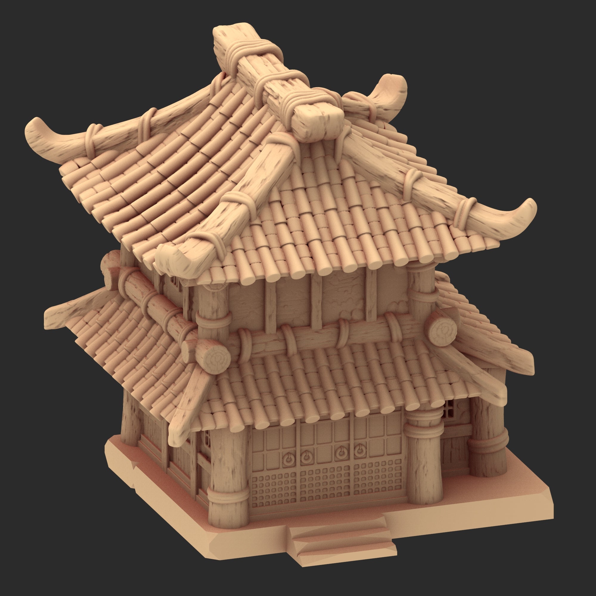 Stylized Japanese architecture - Part 3 - x8 Buildings