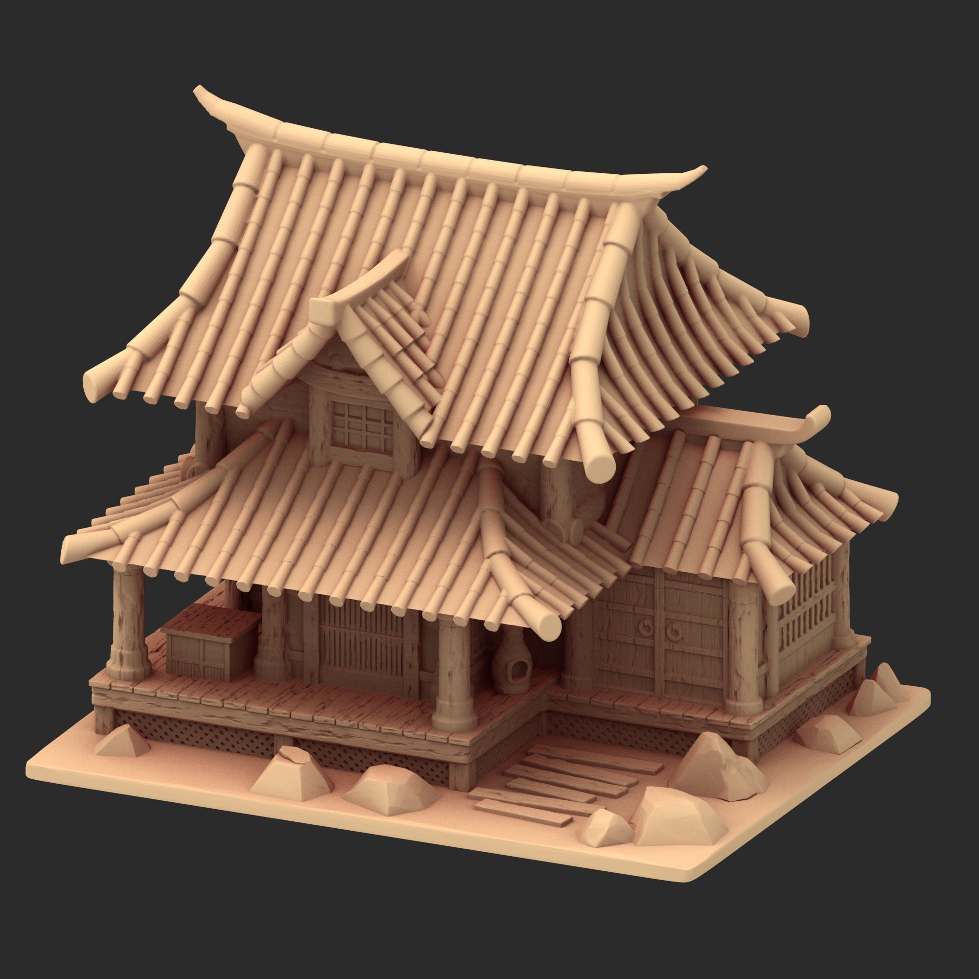 Stylized Japanese architecture - Part 3 - x8 Buildings