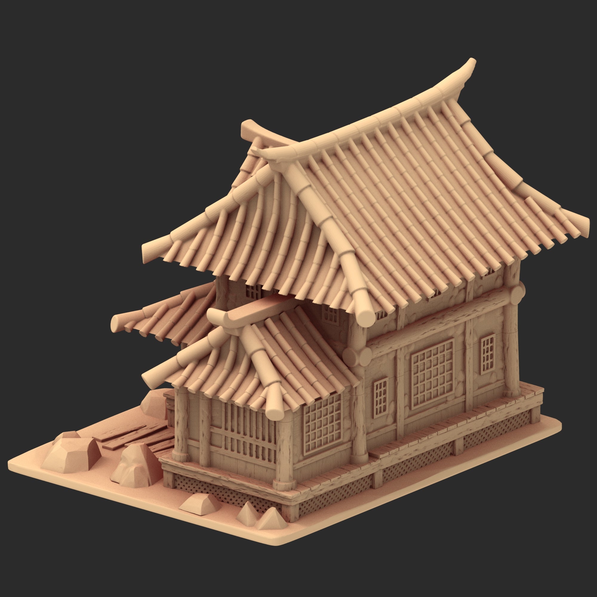 Stylized Japanese architecture - Part 3 - x8 Buildings
