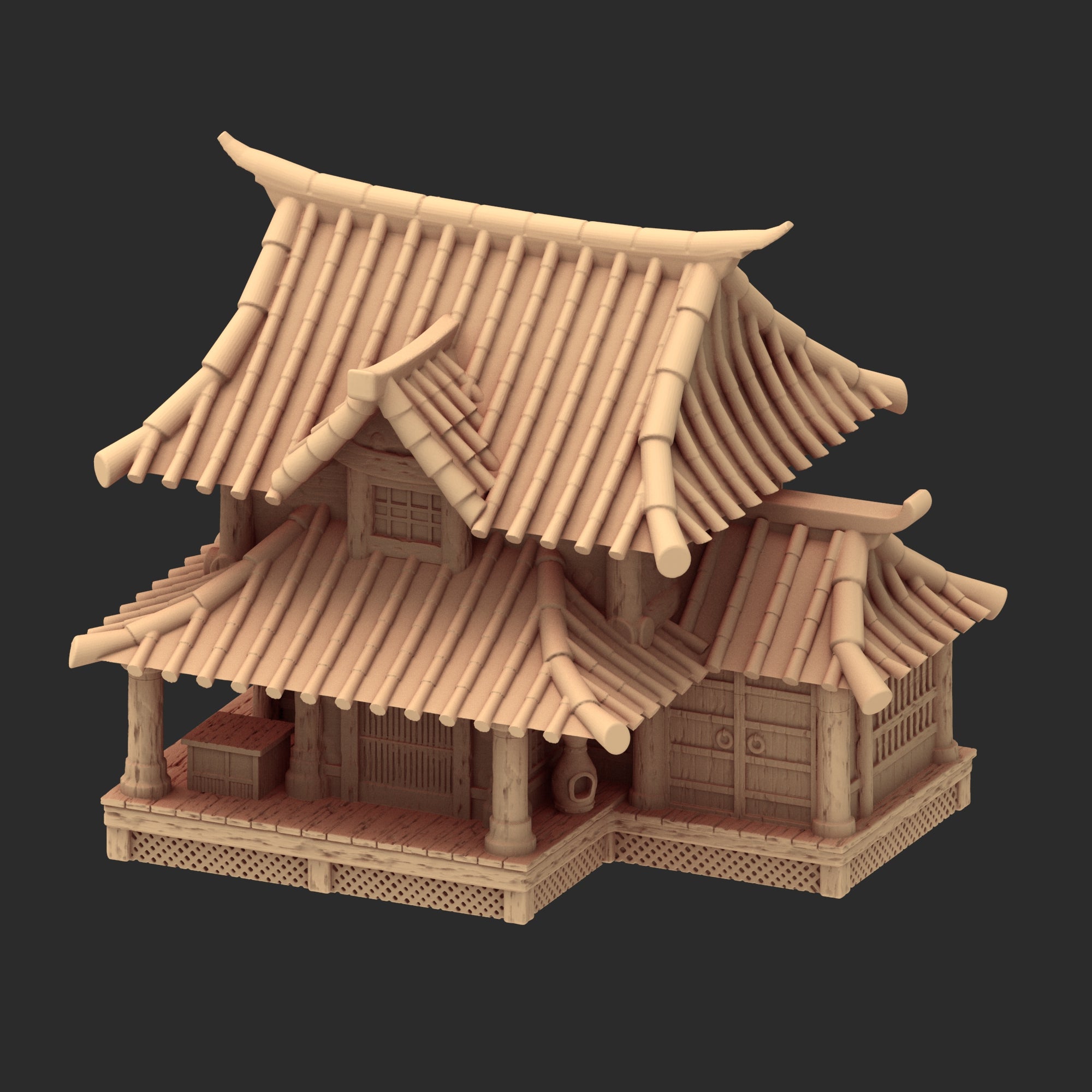 Stylized Japanese architecture - Part 3 - x8 Buildings