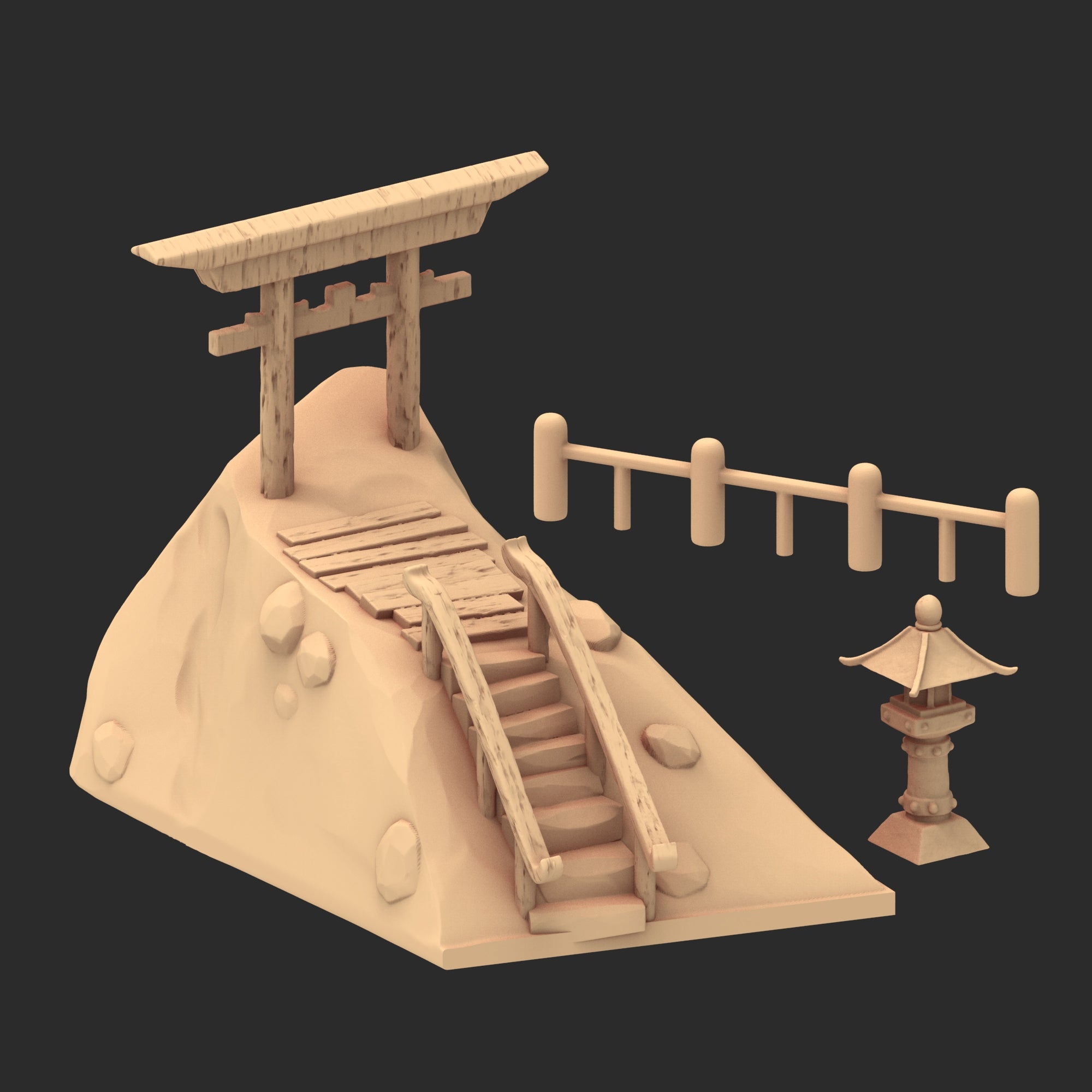 Stylized Japanese architecture - Part 3 - x8 Buildings