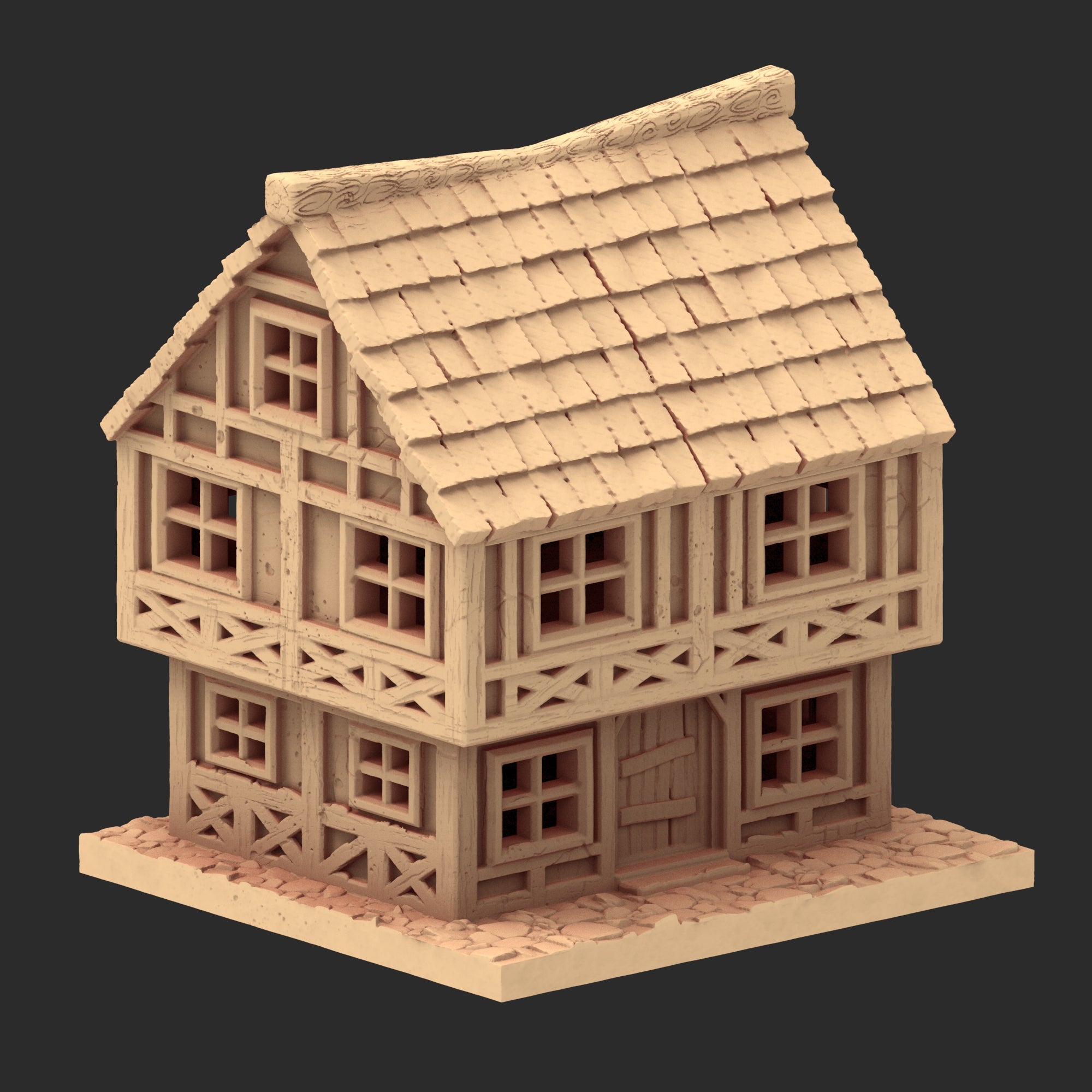 Market Town Part 1 - x10 Buildings, x6 Stalls