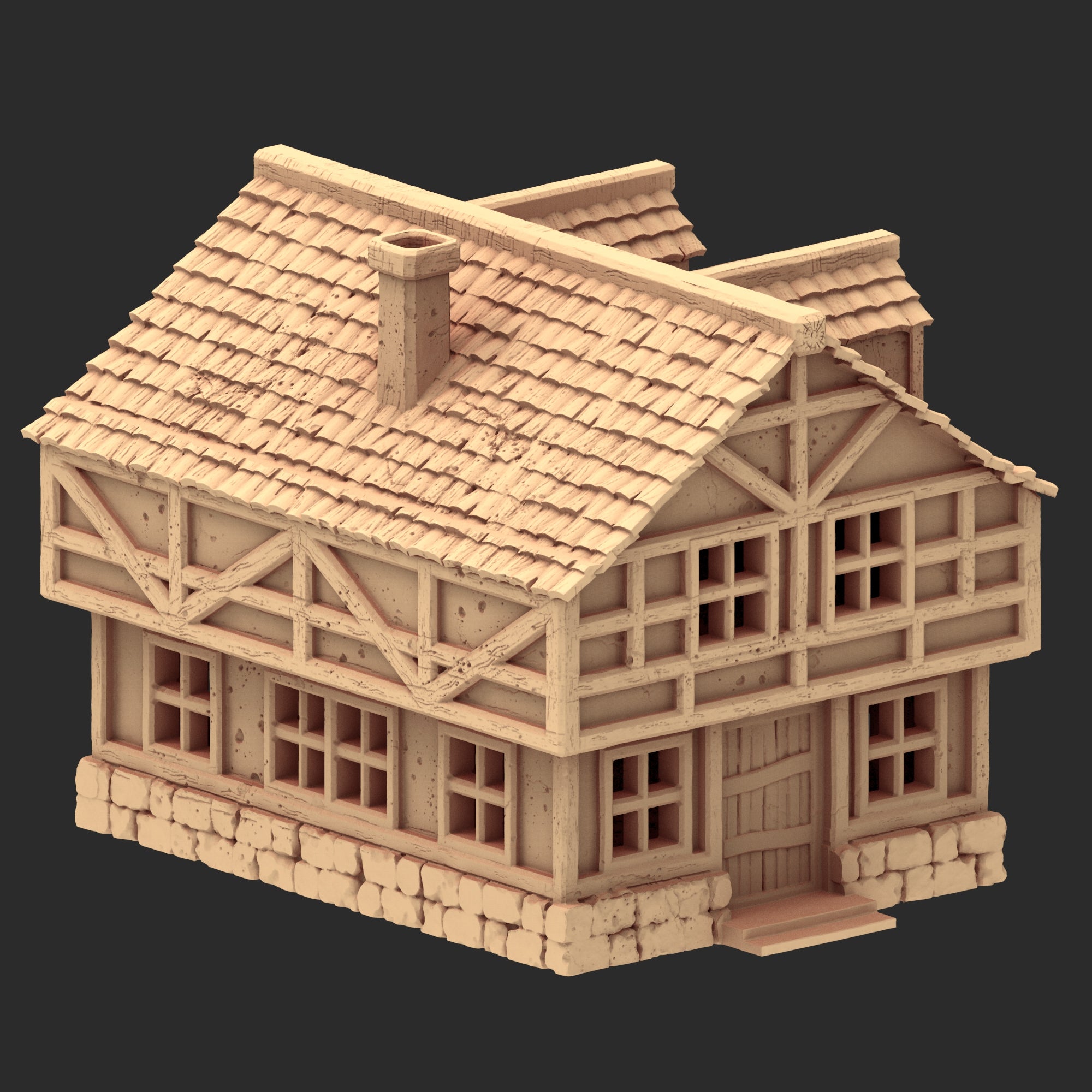 Market Town Part 1 - x10 Buildings, x6 Stalls