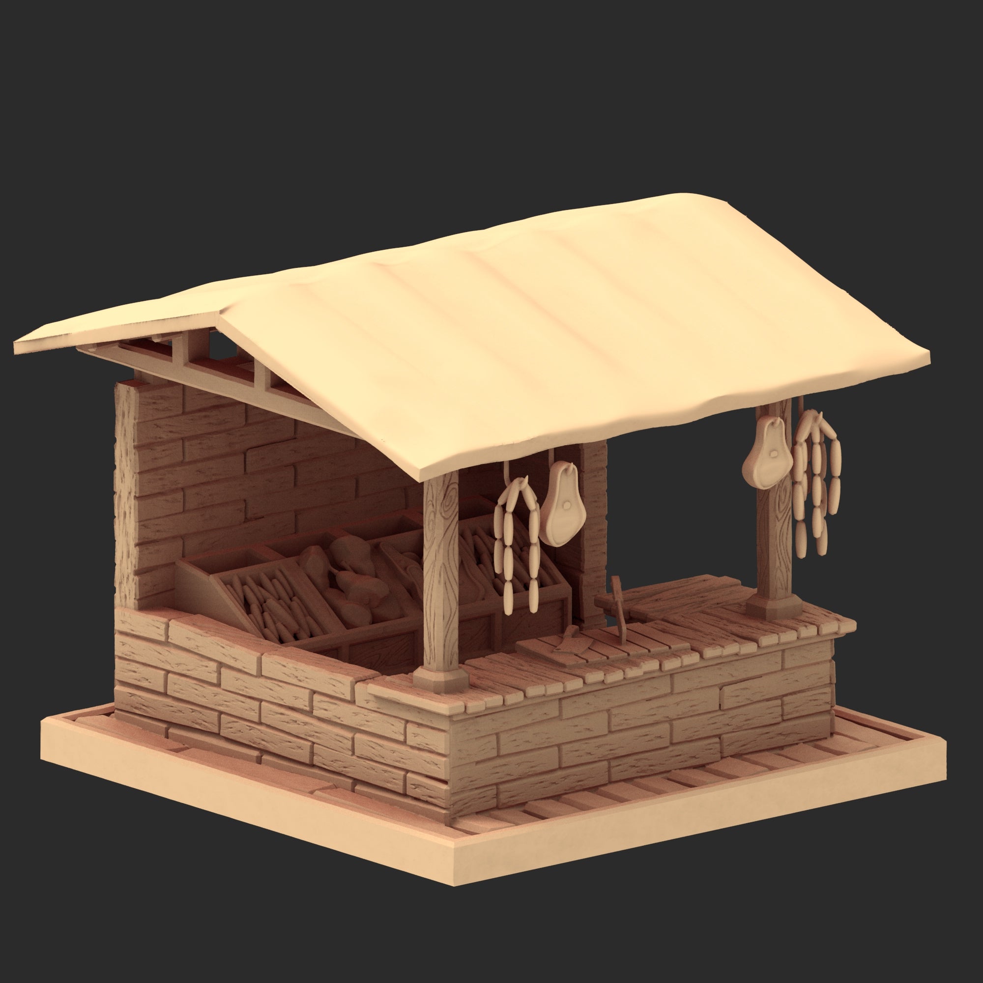 Market Town Part 1 - x10 Buildings, x6 Stalls