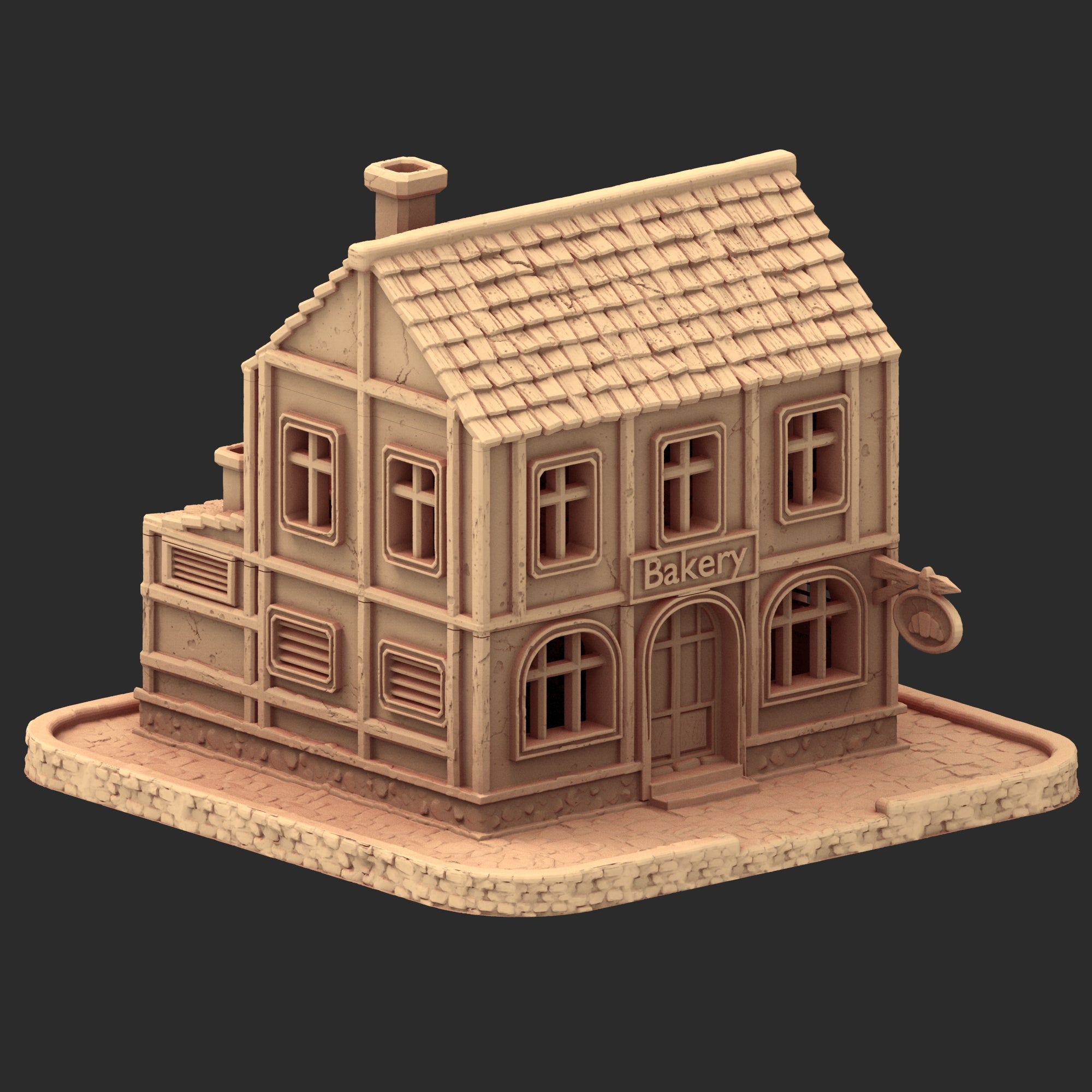 Market Town Part 1 - x10 Buildings, x6 Stalls