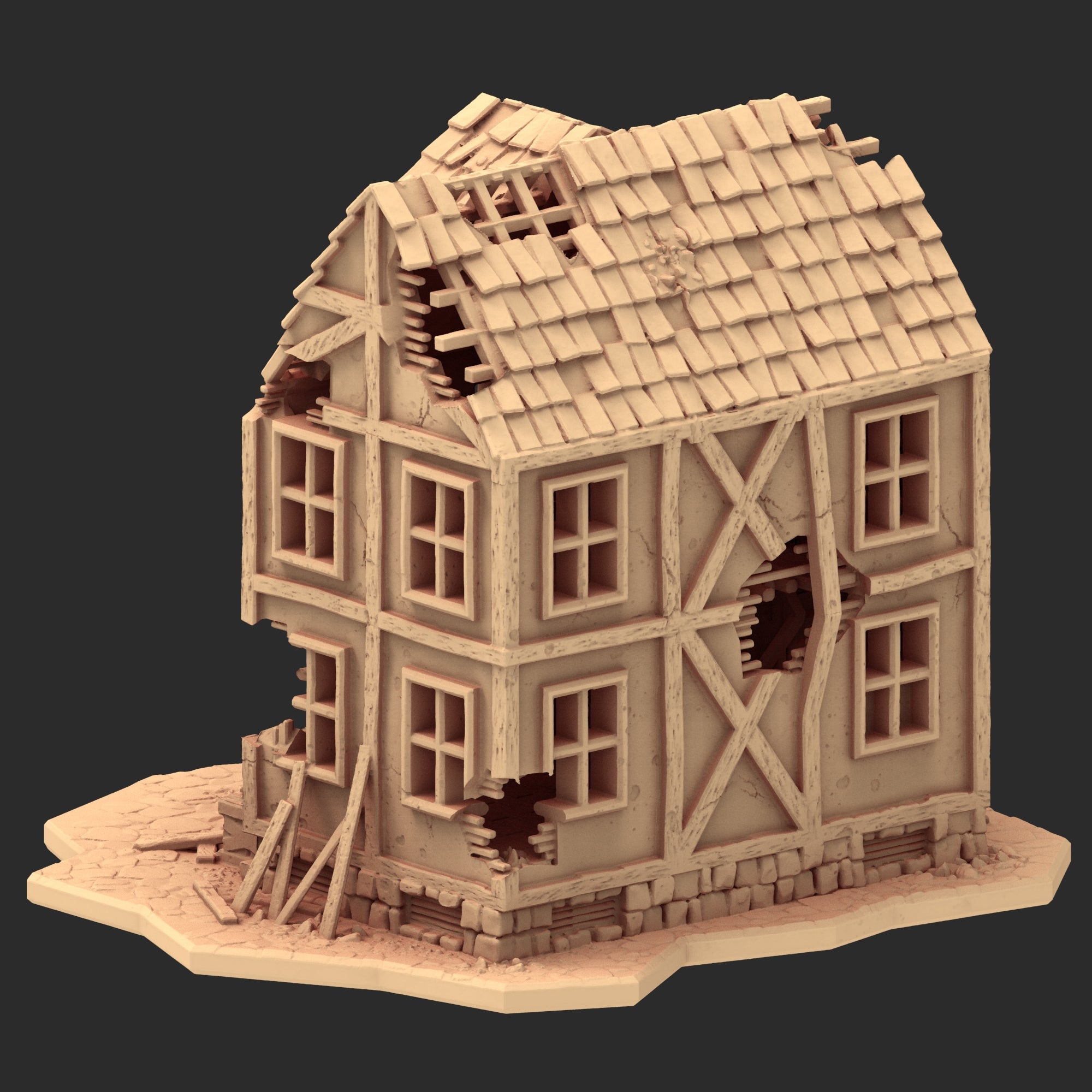 Market Town Part 1 - x10 Buildings, x6 Stalls