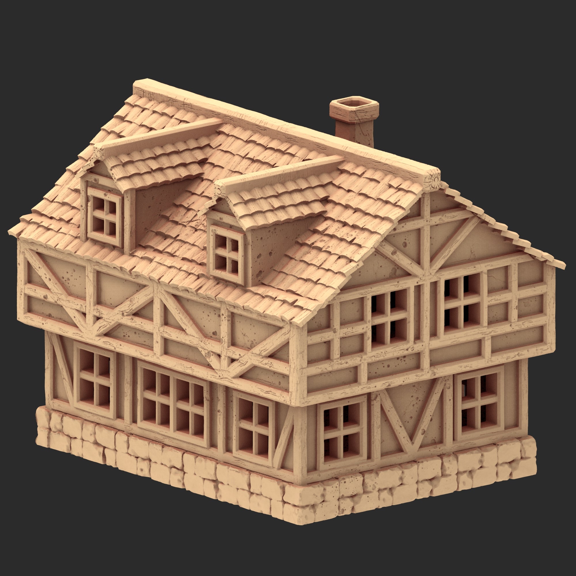 Market Town Part 1 - x10 Buildings, x6 Stalls