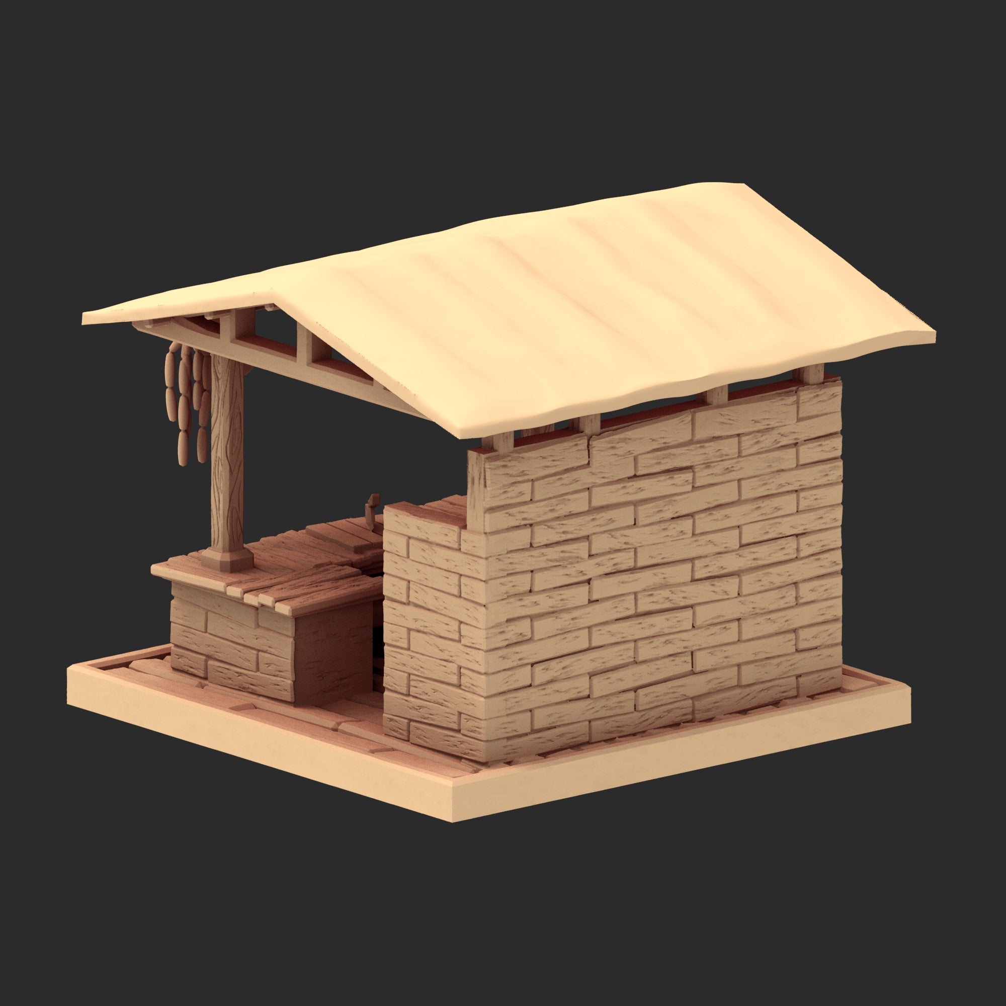 Market Town Part 1 - x10 Buildings, x6 Stalls