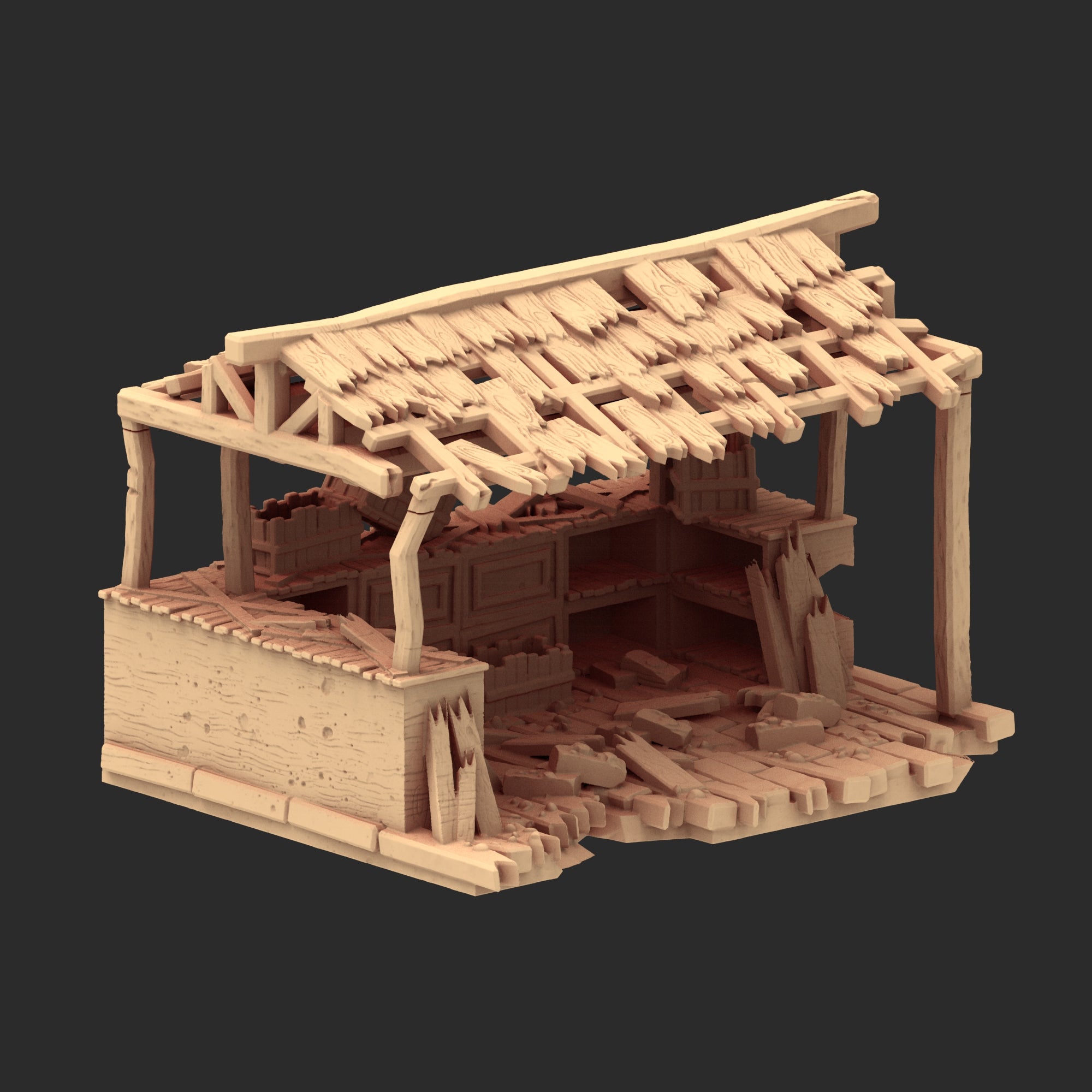 Market Town Part 1 - x10 Buildings, x6 Stalls