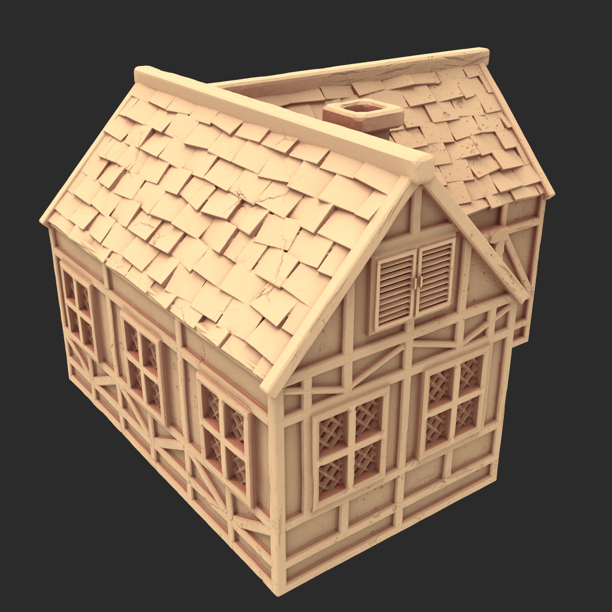 Market Town Part 2 - x8 Buildings, x6 Stalls