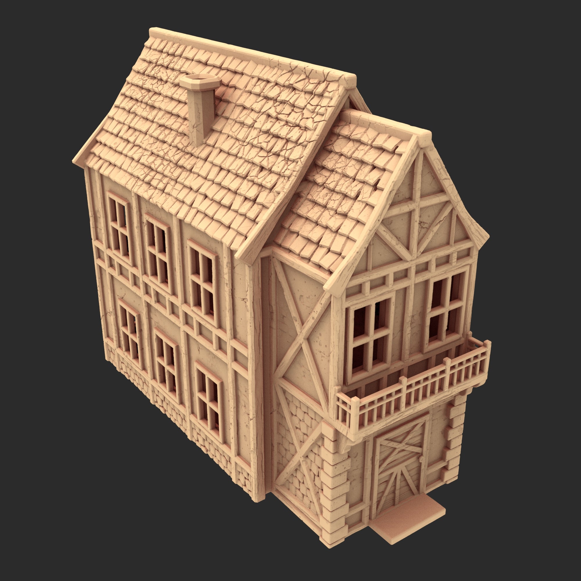 Market Town Part 2 - x8 Buildings, x6 Stalls