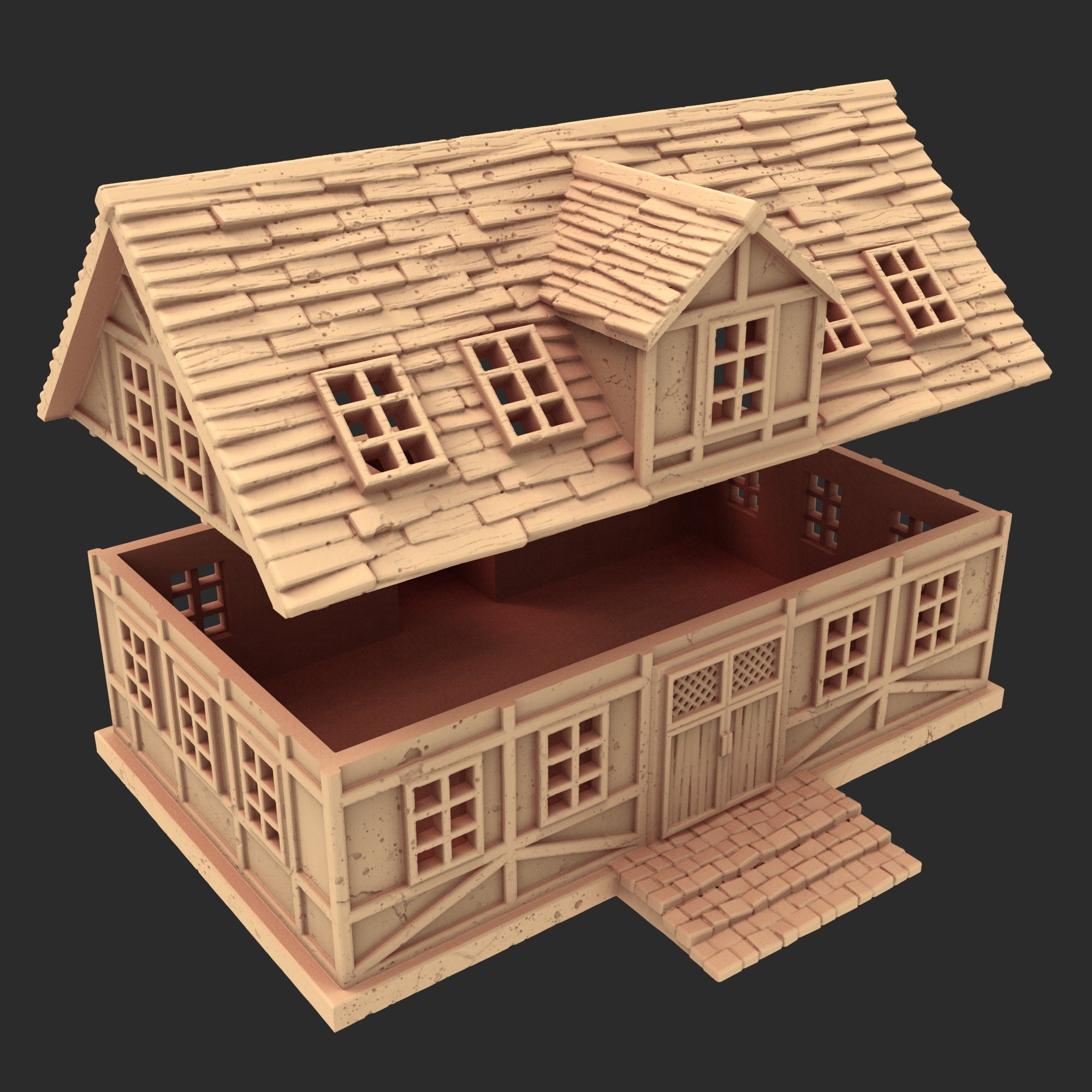 Market Town Part 2 - x8 Buildings, x6 Stalls