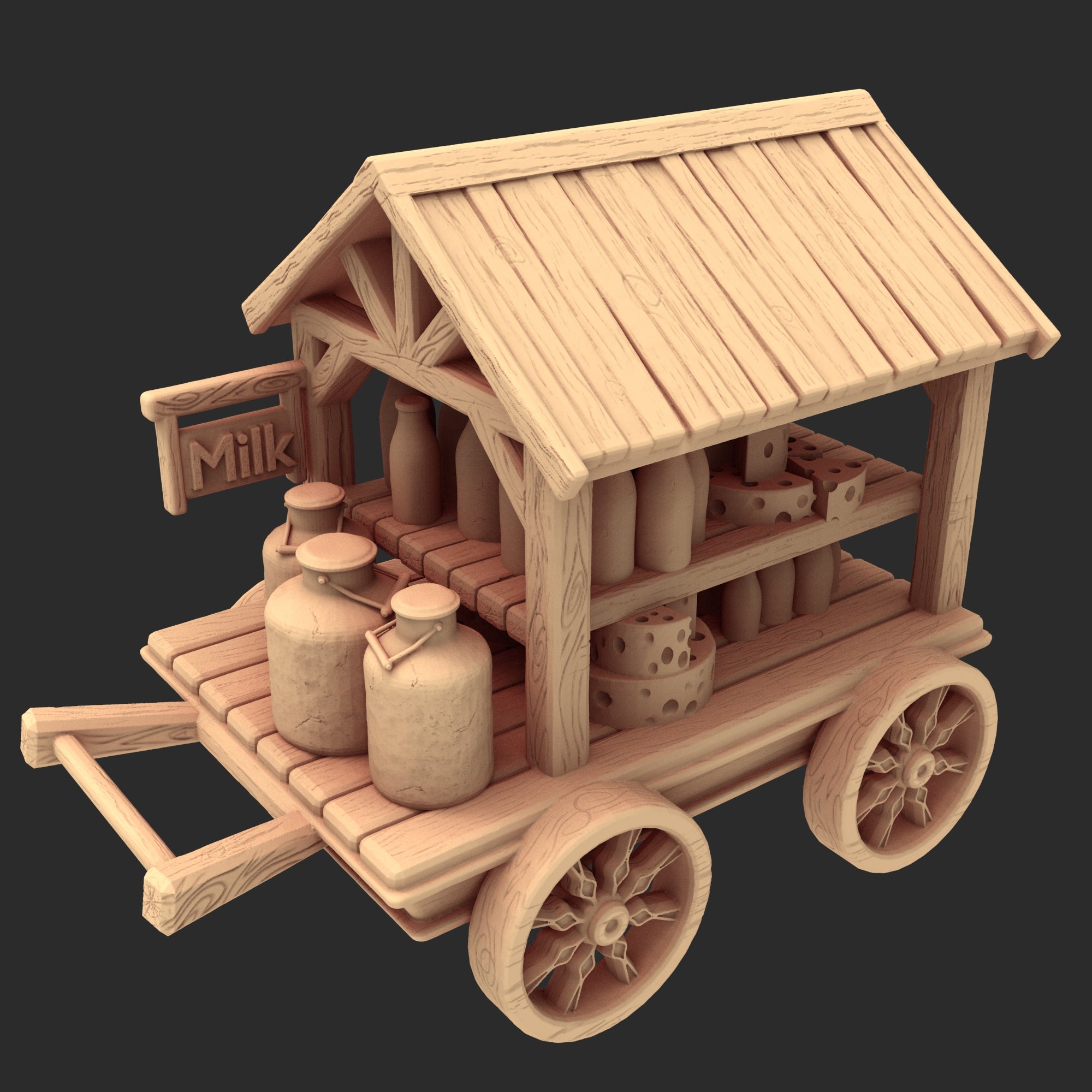 Market Town Part 2 - x8 Buildings, x6 Stalls