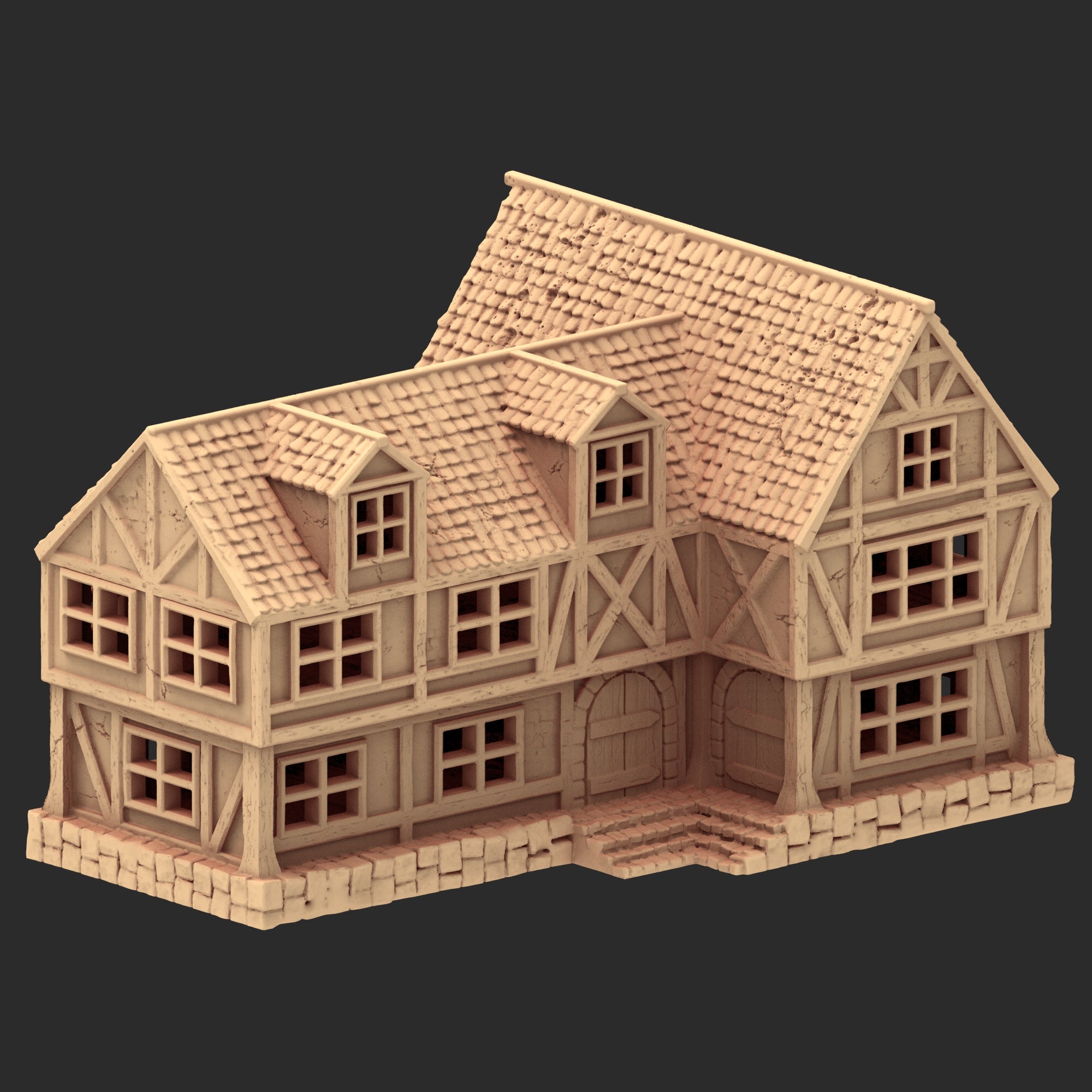 Market Town Part 2 - x8 Buildings, x6 Stalls