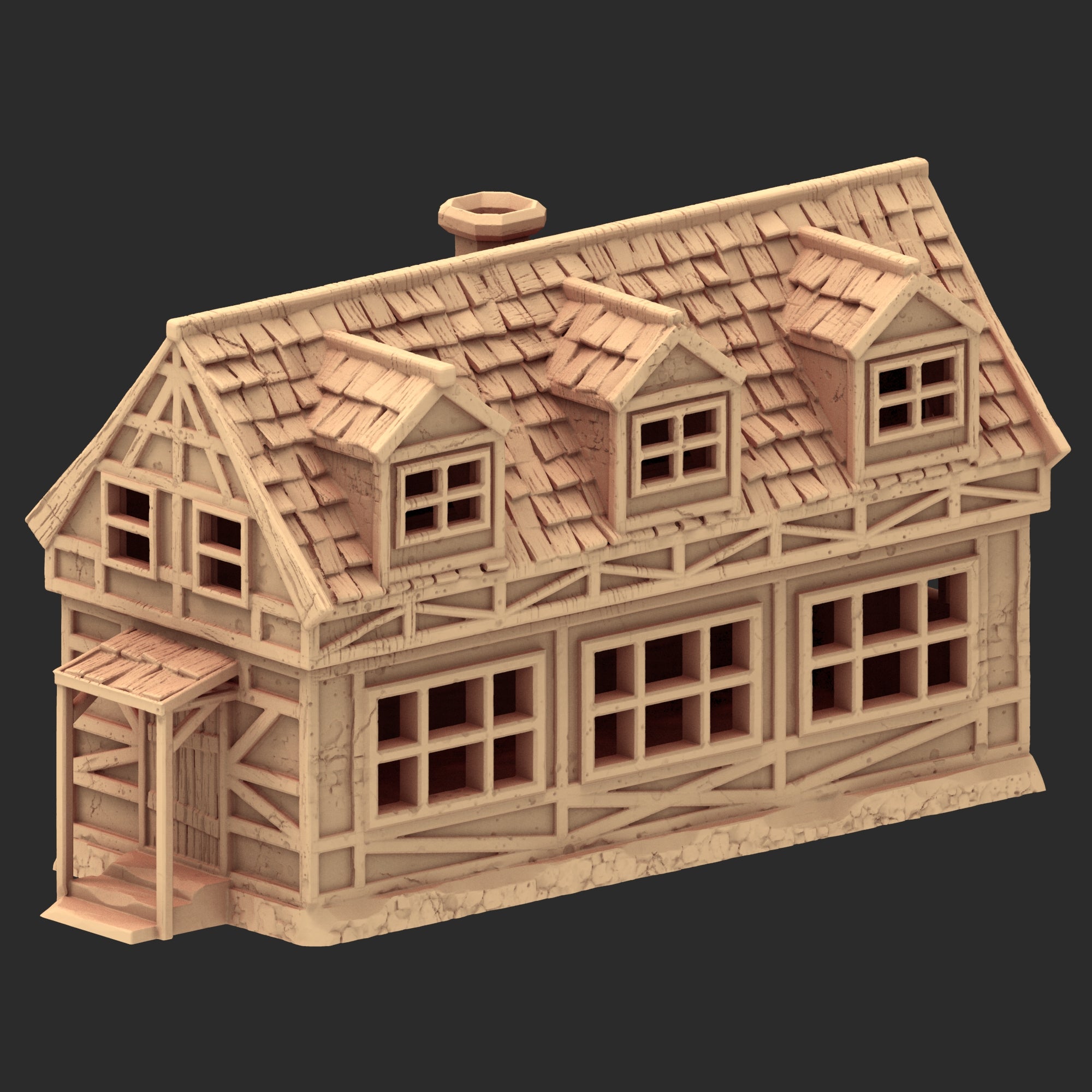 Market Town Part 2 - x8 Buildings, x6 Stalls