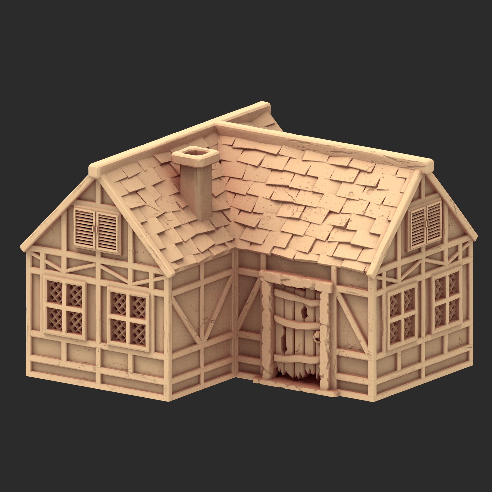 Market Town Part 2 - x8 Buildings, x6 Stalls