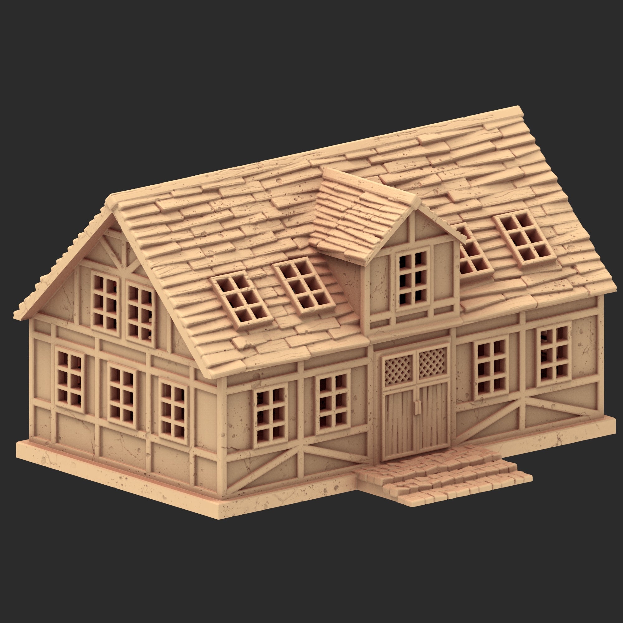 Market Town Part 2 - x8 Buildings, x6 Stalls