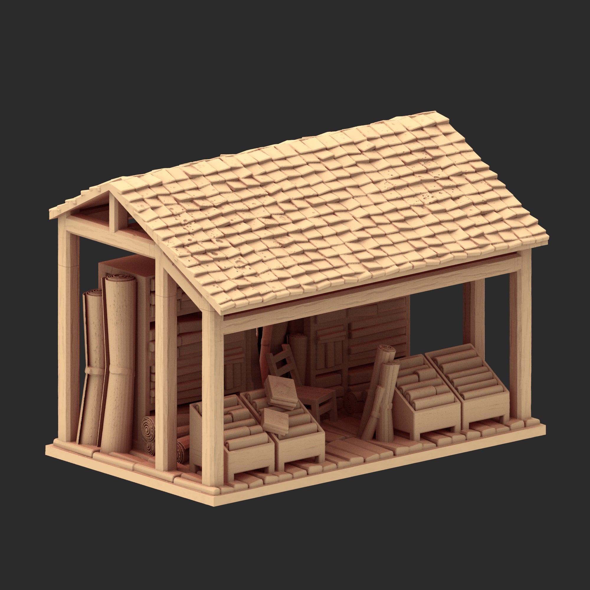 Market Town Part 2 - x8 Buildings, x6 Stalls