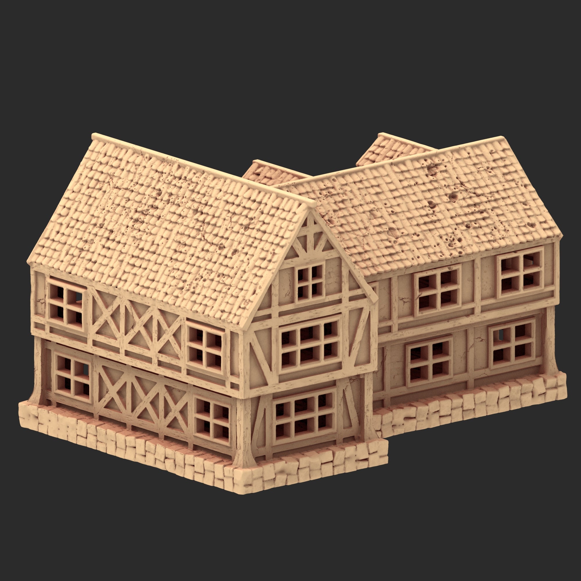 Market Town Part 2 - x8 Buildings, x6 Stalls