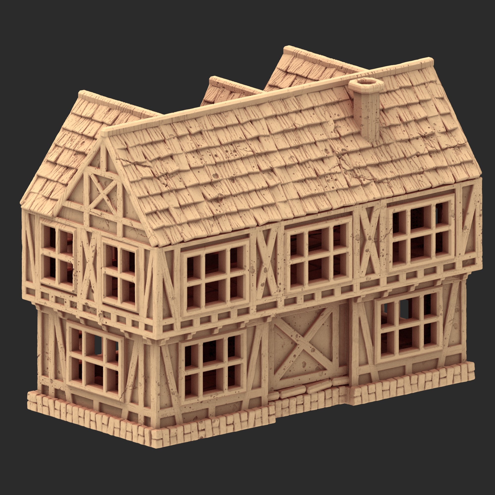 Market Town Part 2 - x8 Buildings, x6 Stalls