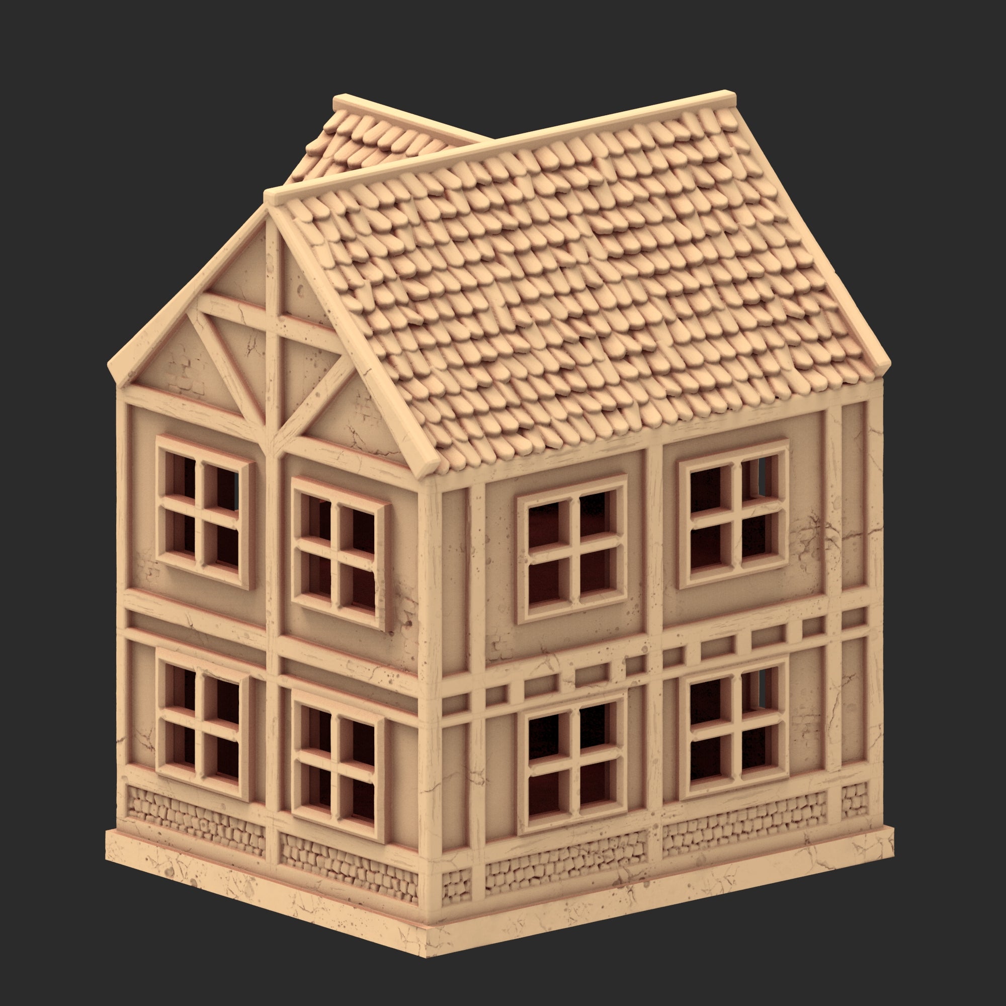 Market Town Part 2 - x8 Buildings, x6 Stalls