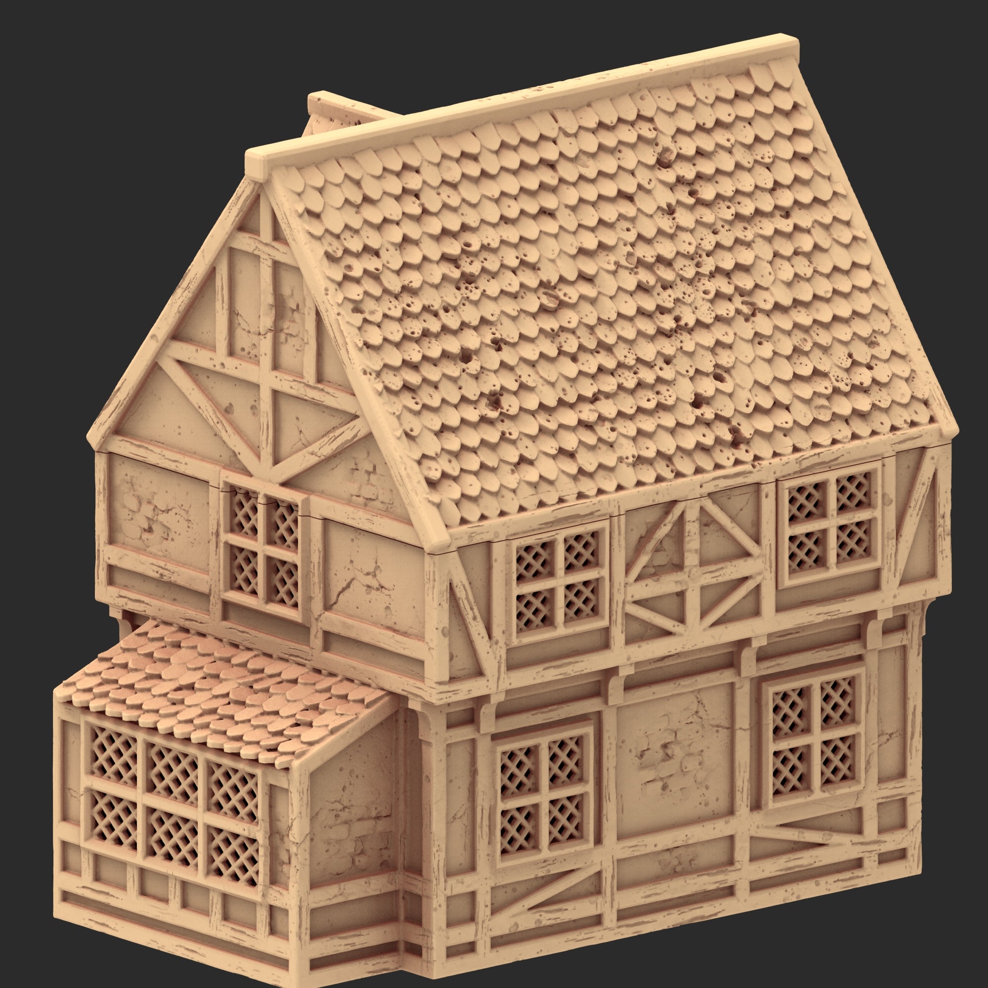 Market Town Part 2 - x8 Buildings, x6 Stalls