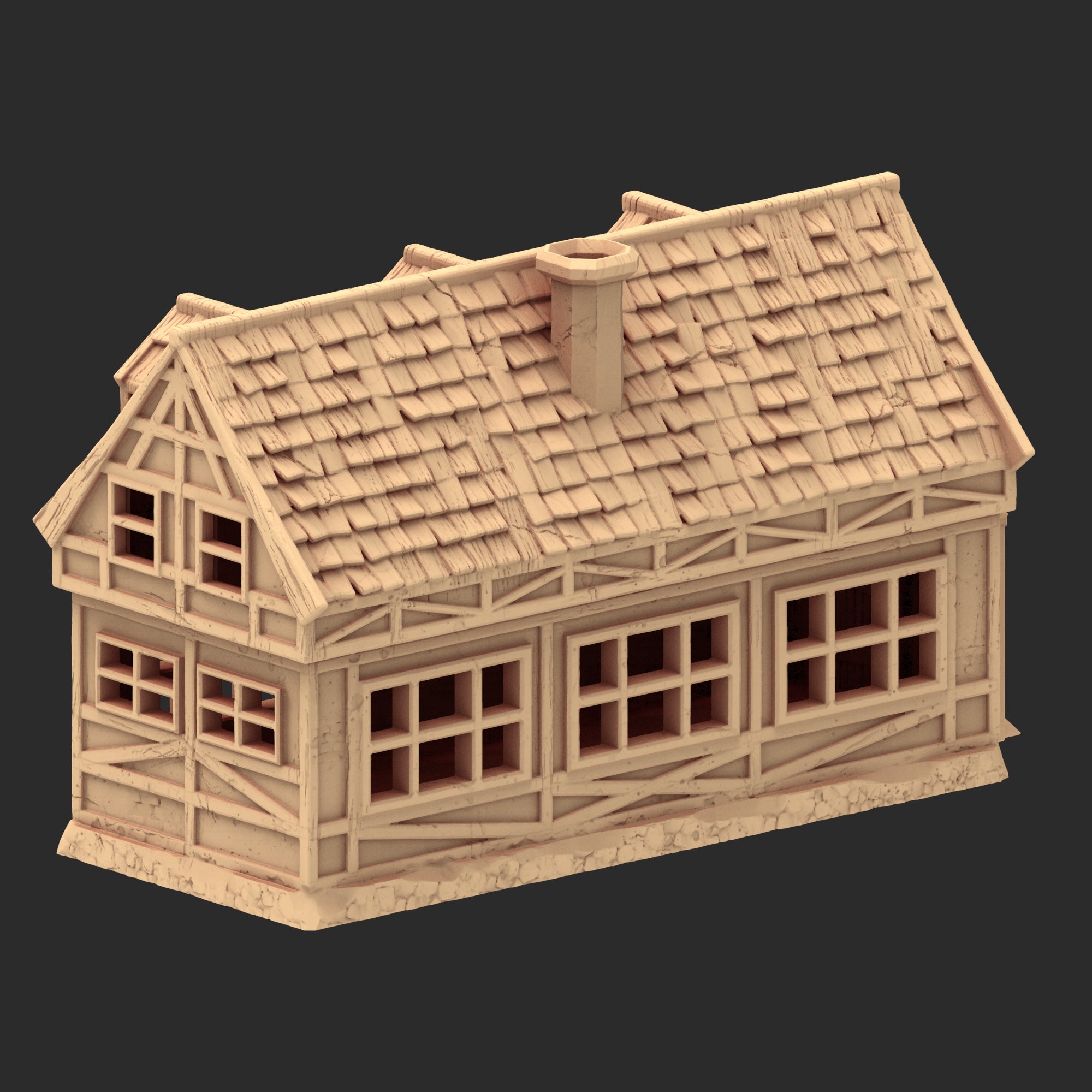 Market Town Part 2 - x8 Buildings, x6 Stalls