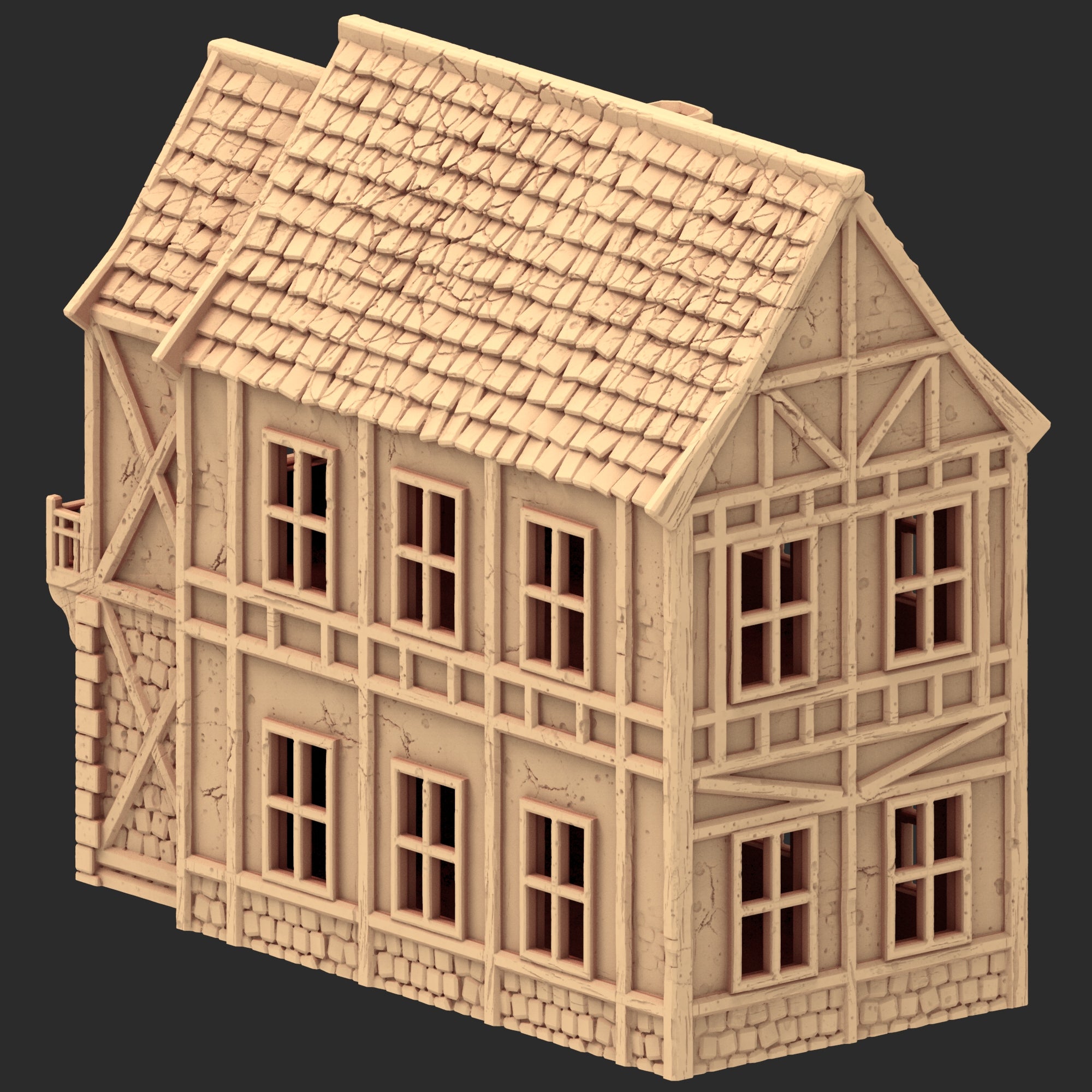 Market Town Part 2 - x8 Buildings, x6 Stalls