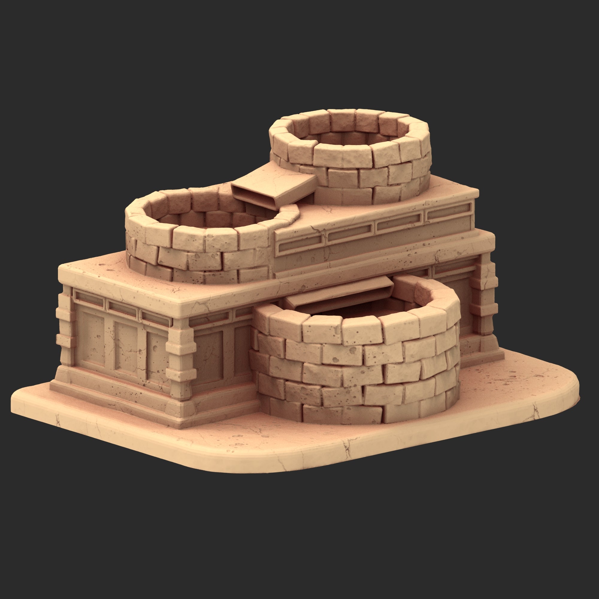 Market Town Part 2 - x8 Buildings, x6 Stalls