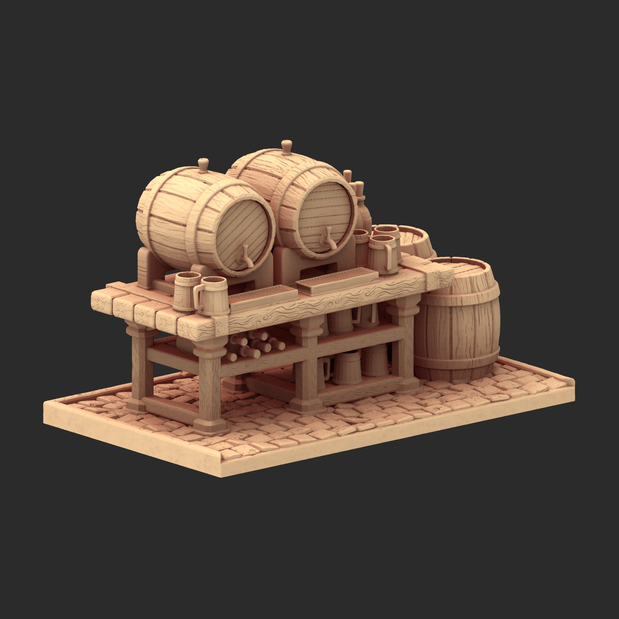 Market Town Part 2 - x8 Buildings, x6 Stalls