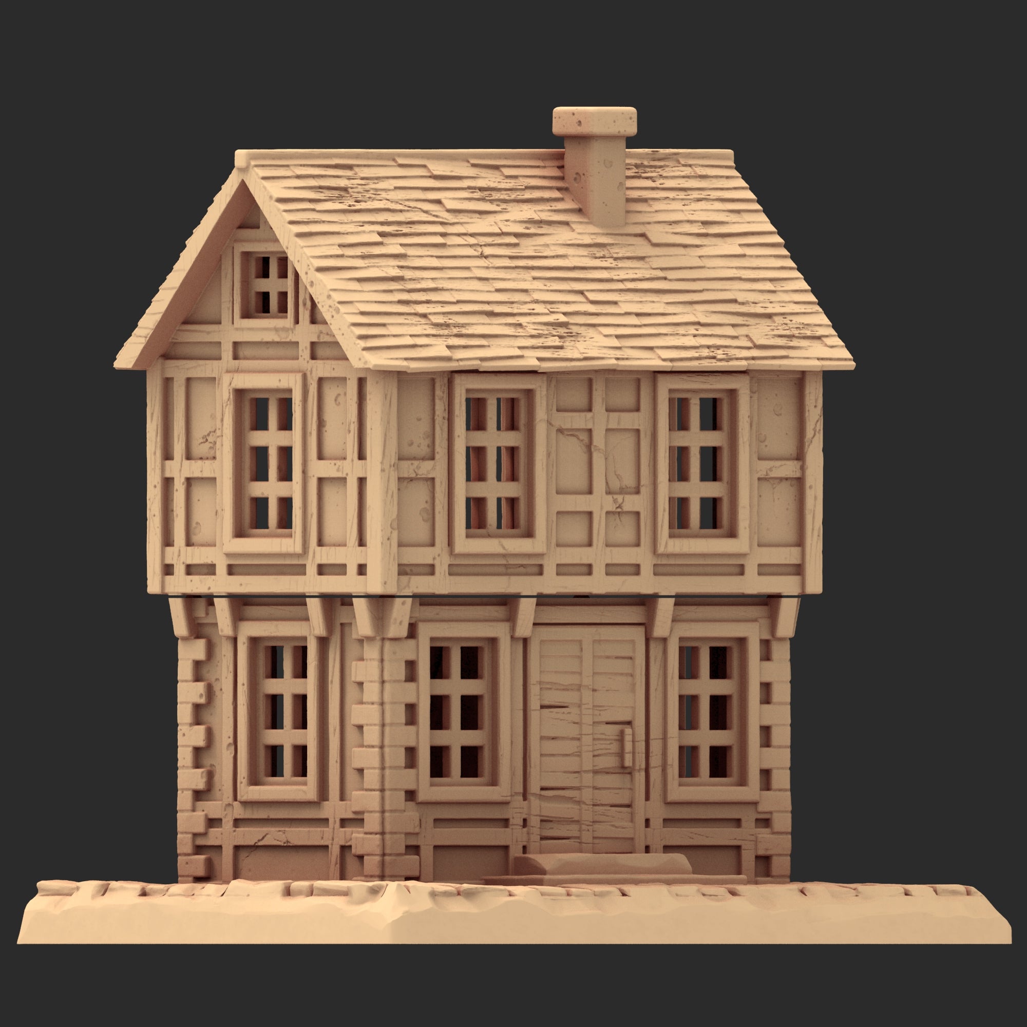 Market Town Part 3 - x10 Buildings, x6 Stalls