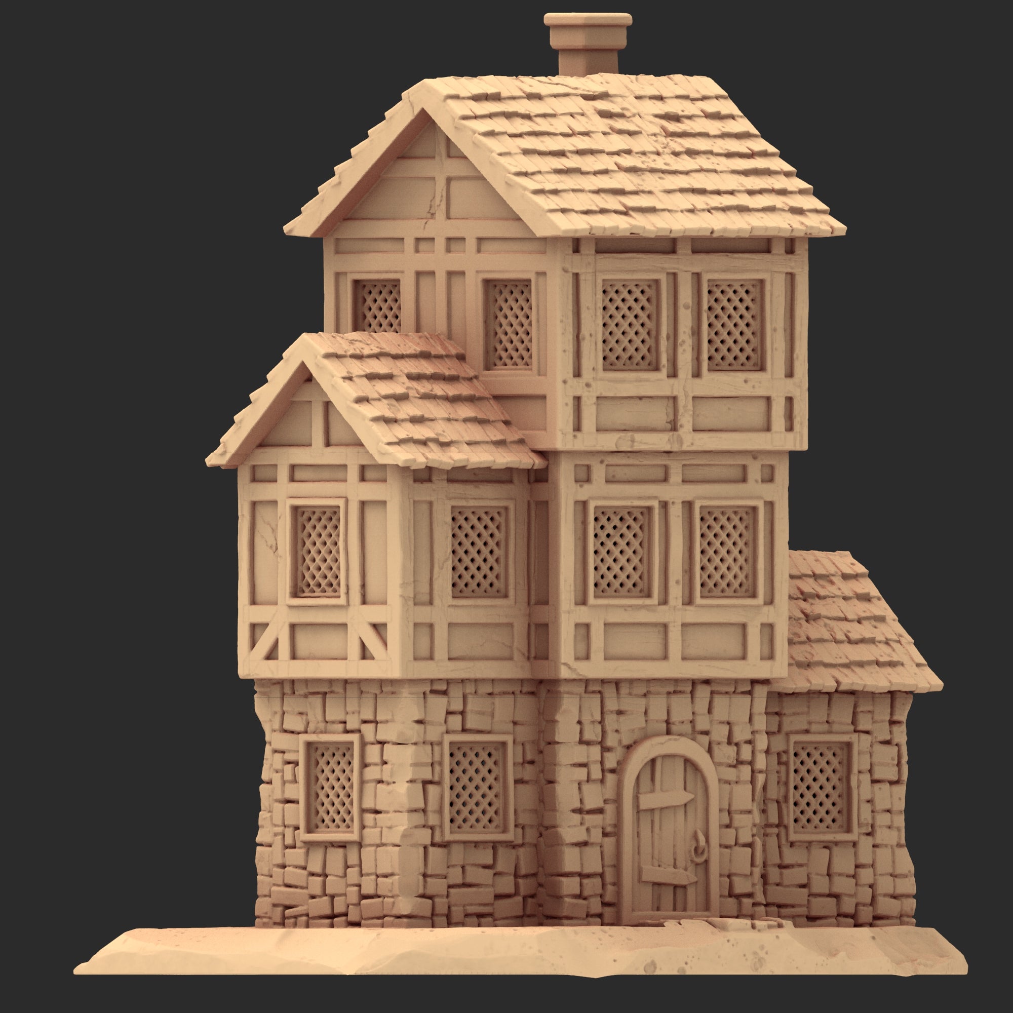 Market Town Part 3 - x10 Buildings, x6 Stalls