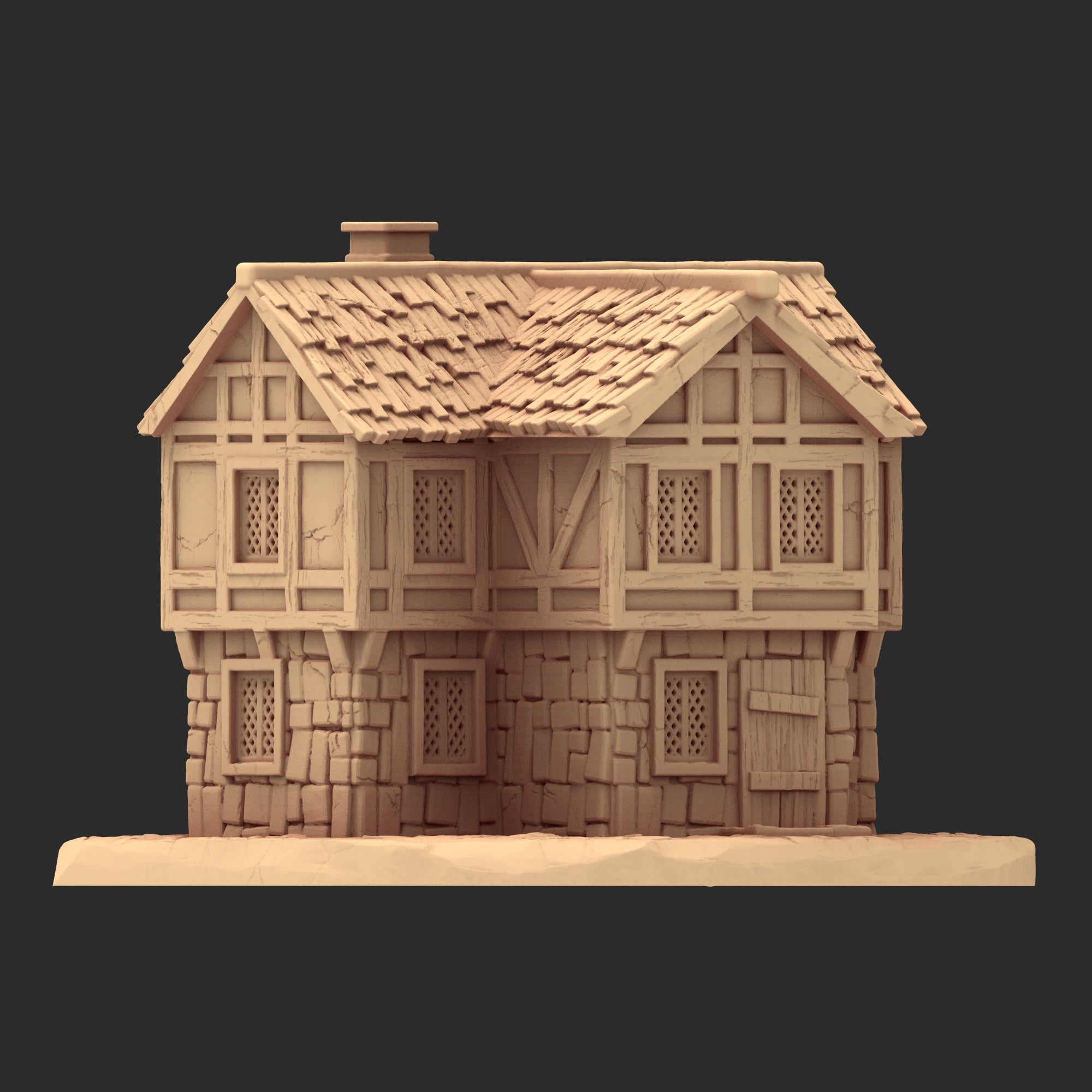 Market Town Part 3 - x10 Buildings, x6 Stalls