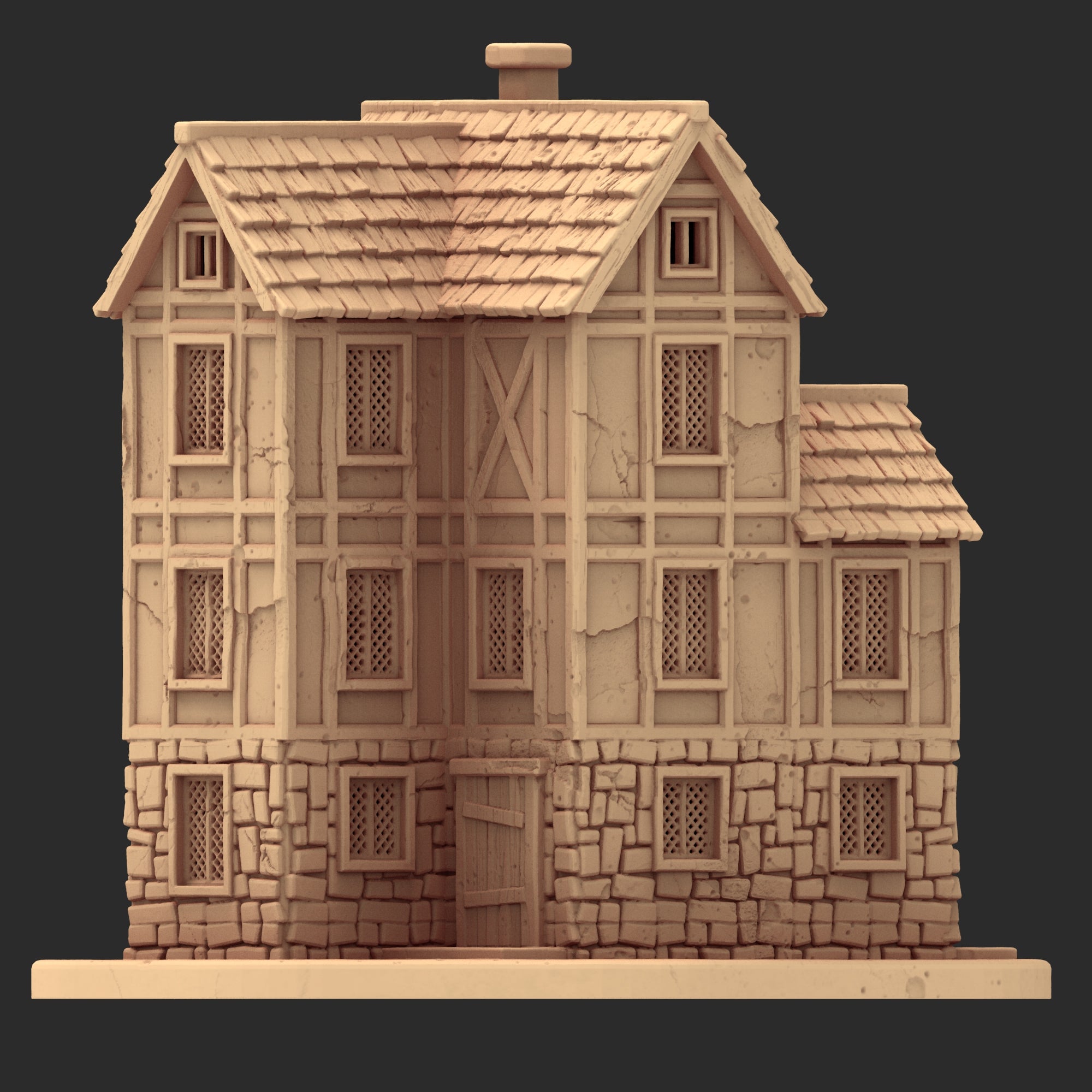 Market Town Part 3 - x10 Buildings, x6 Stalls